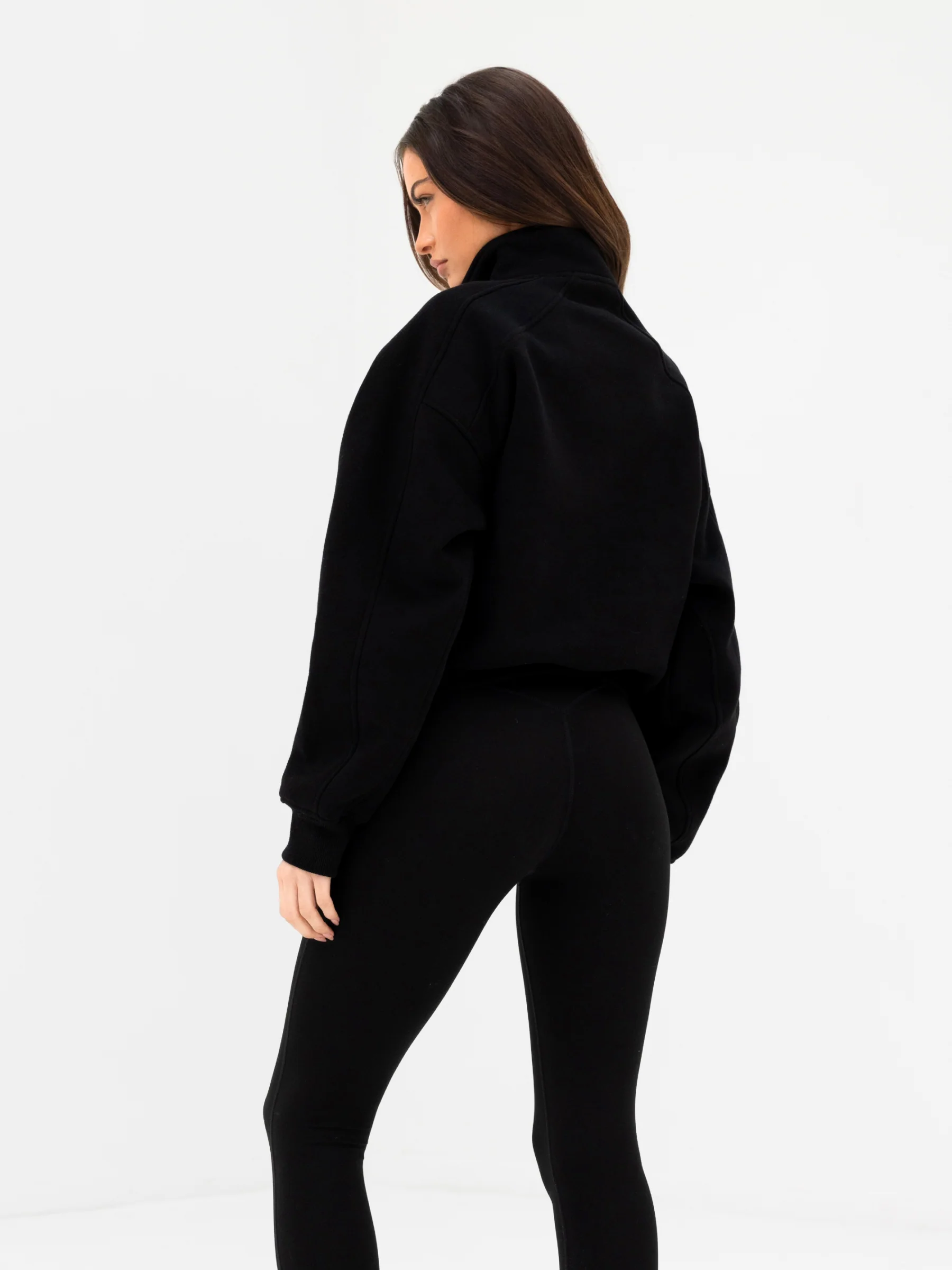 Addie 1/4 Zip Jumper - Black - Image 2