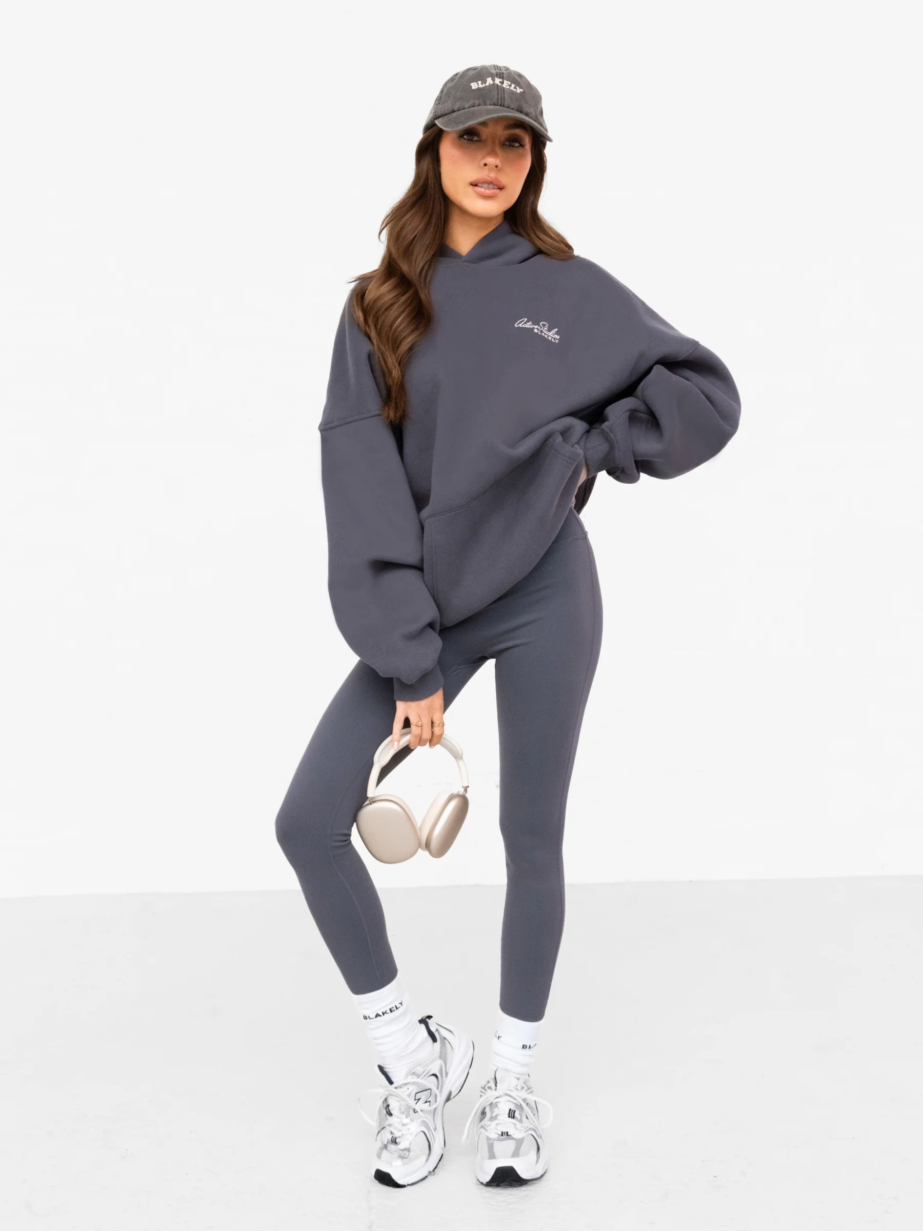 Addie Oversized Hoodie - Charcoal - Image 3