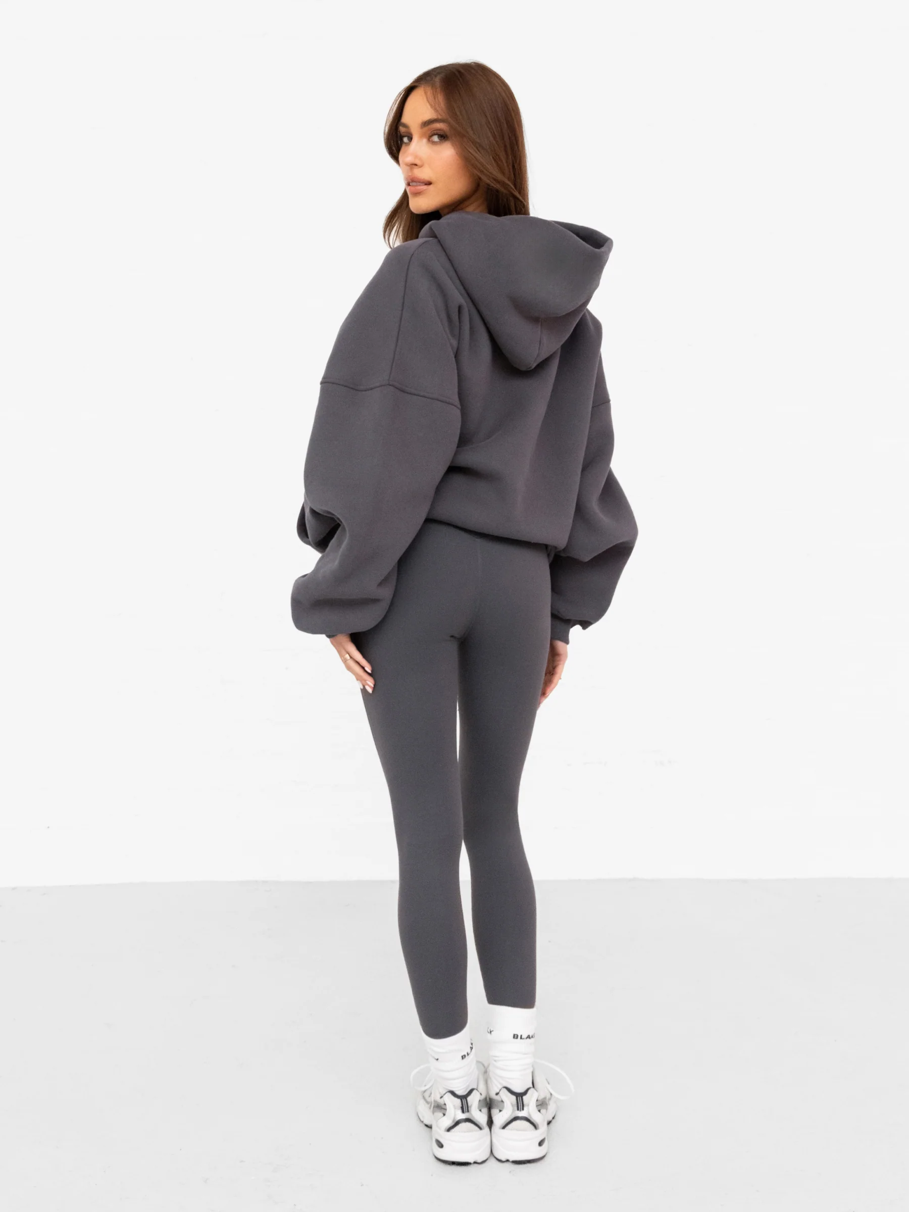Addie Oversized Hoodie - Charcoal - Image 4