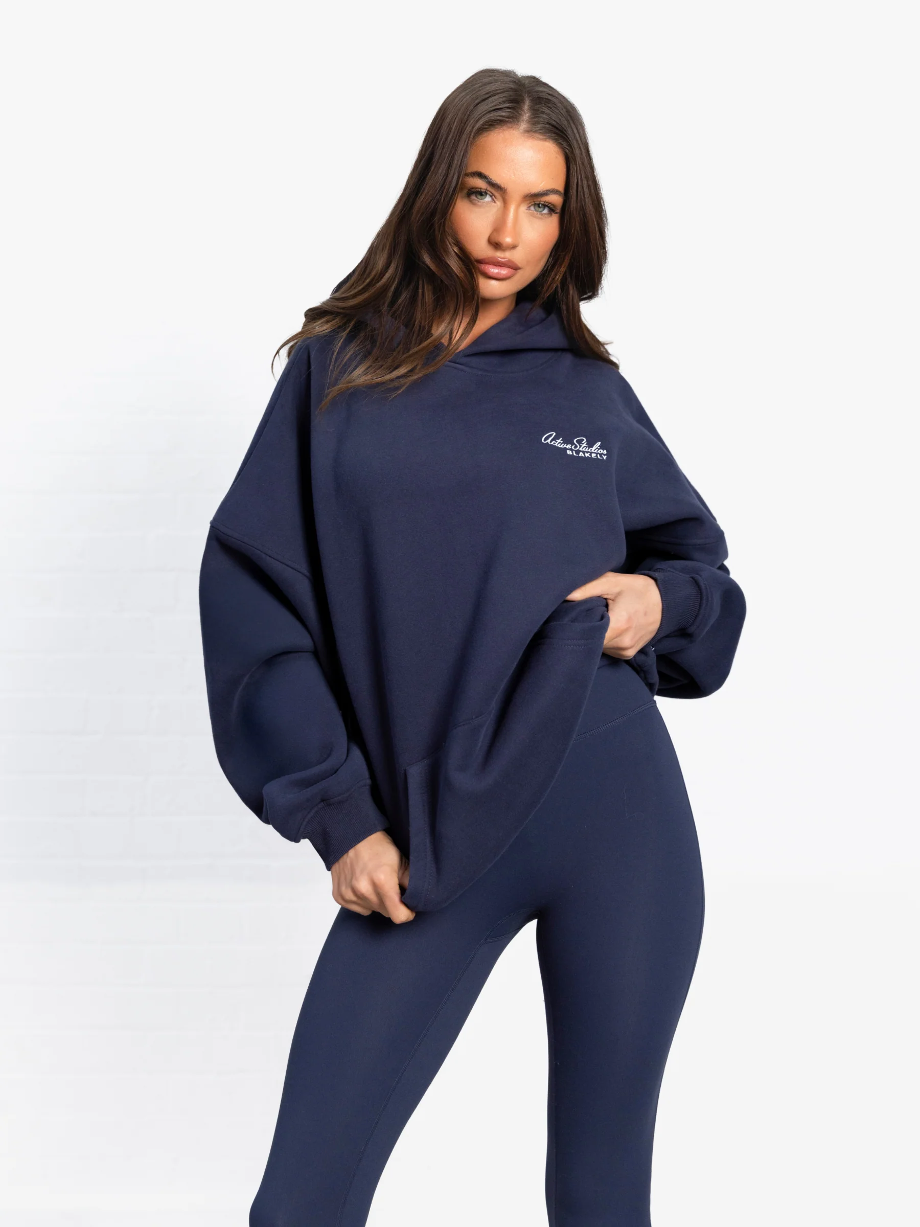 Addie Oversized Hoodie - True Navy - Image 5