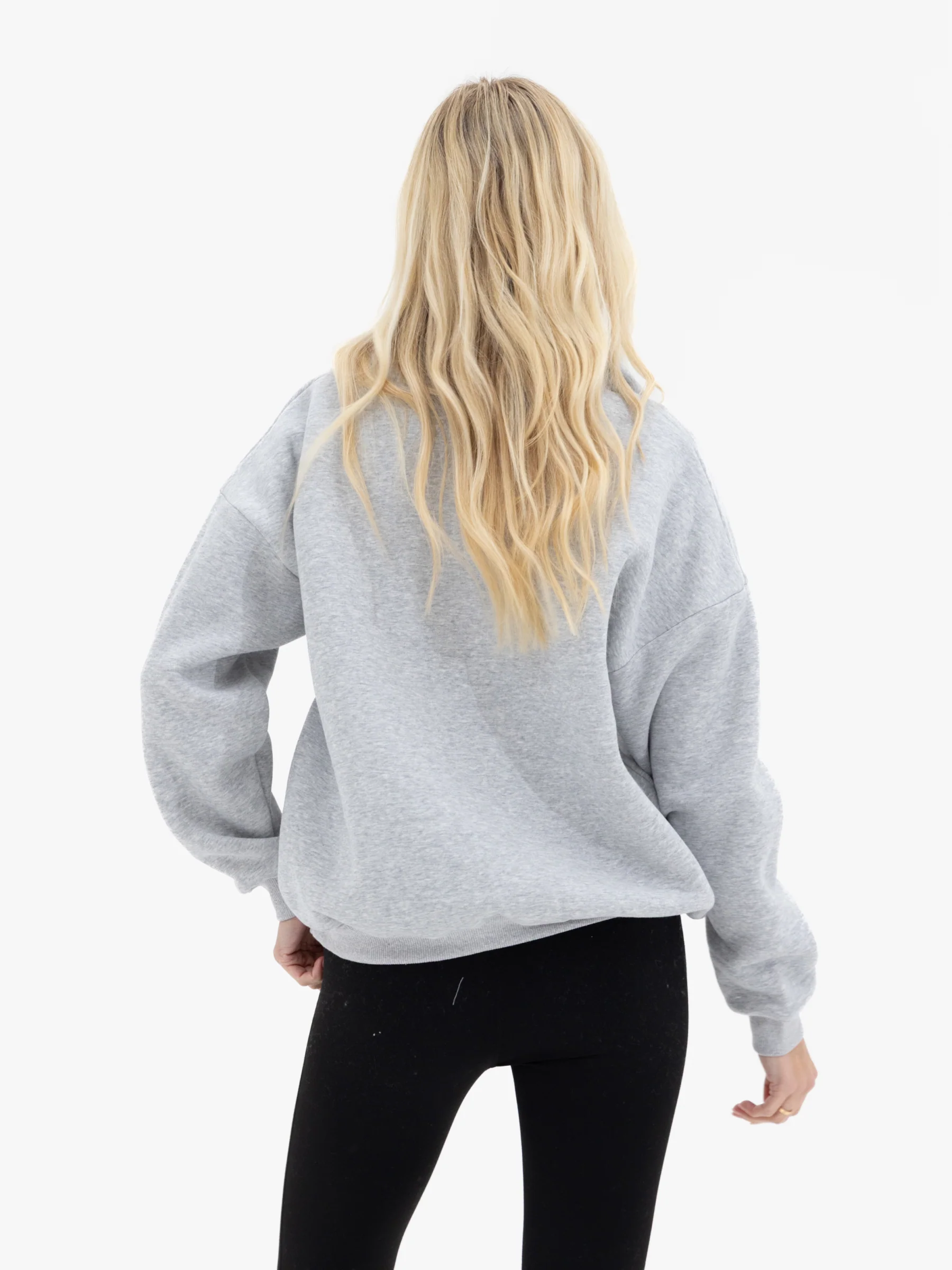 Alexis Oversized Jumper - Marl Grey - Image 2