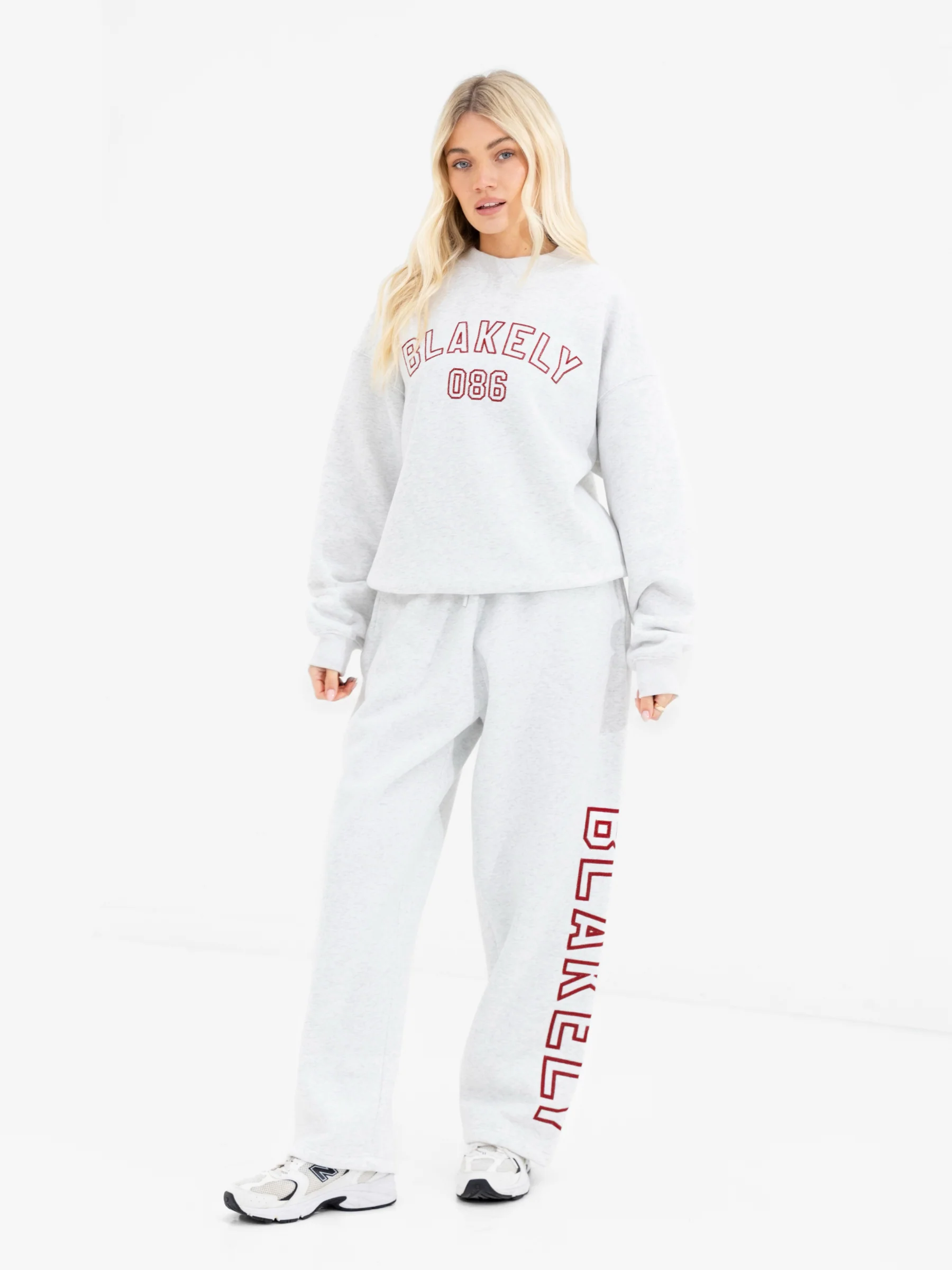 Alexis Oversized Jumper - Marl White - Image 5
