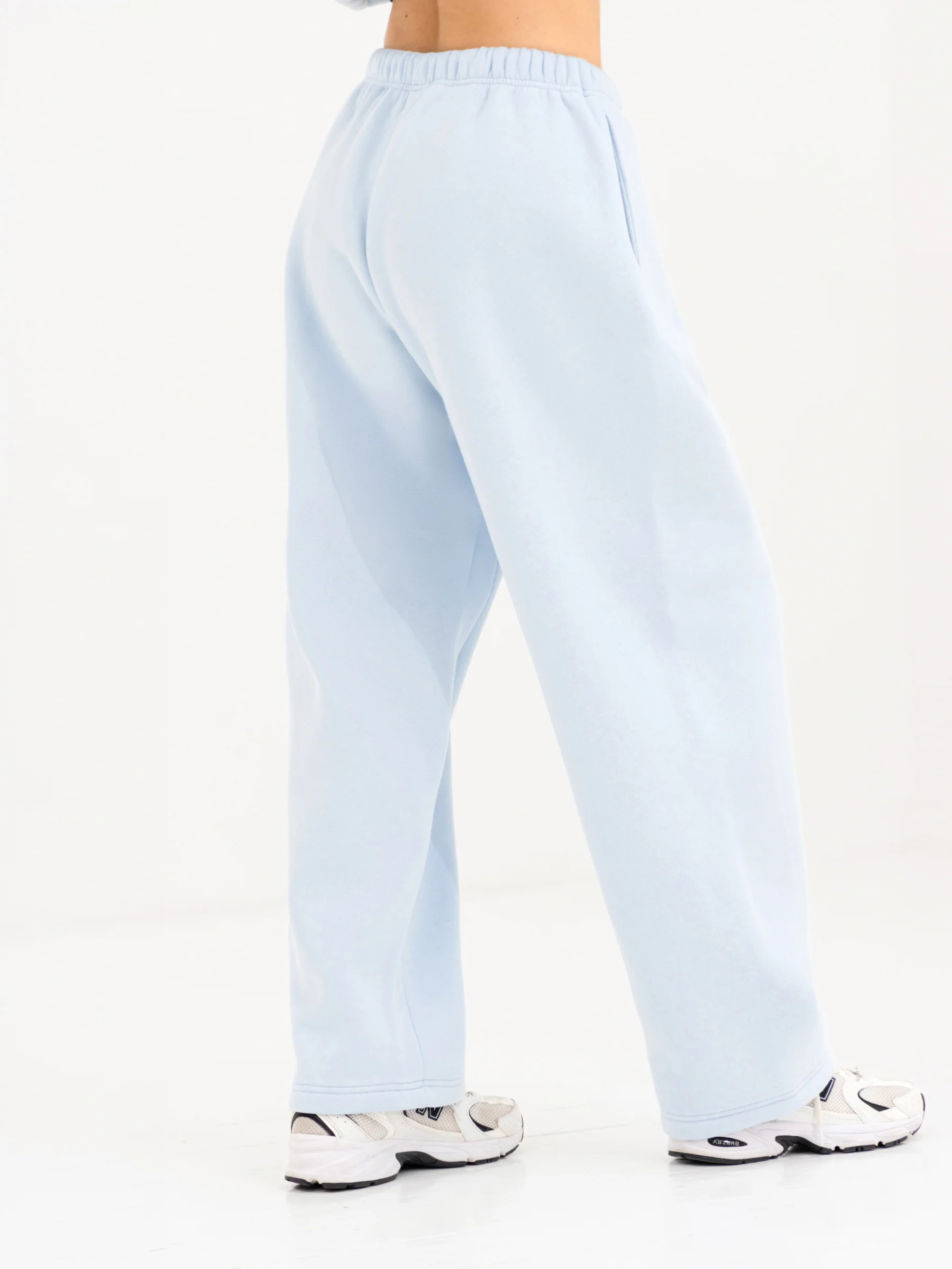 Alexis Wide Leg Sweatpants - Powder Blue - Image 2
