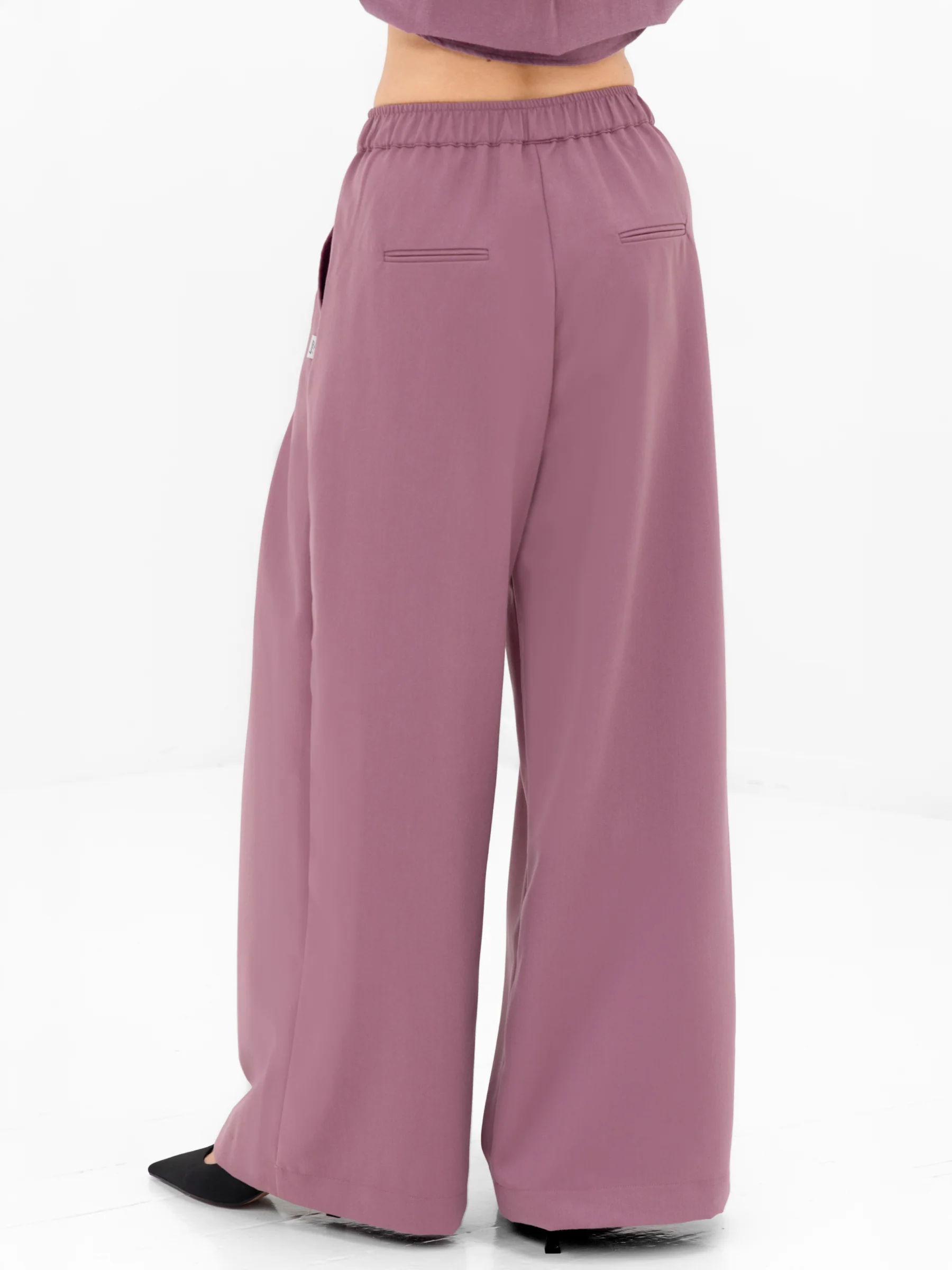 Ali Pleated Trousers - Dusty Rose - Image 2