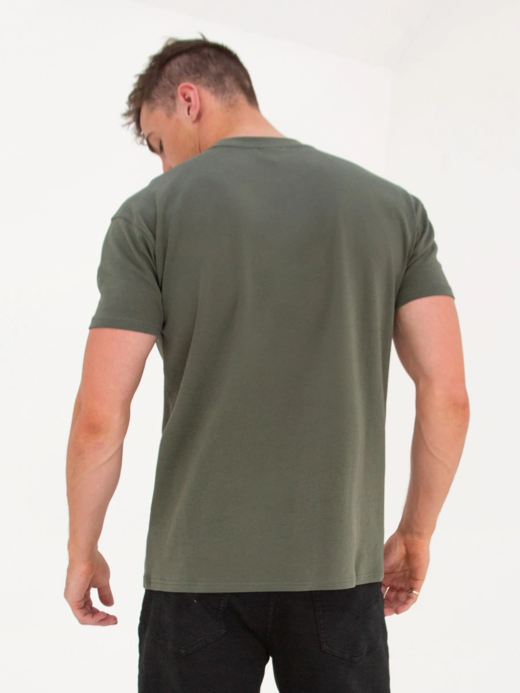 Anchor Relaxed T-Shirt - Dark Green - Image 6