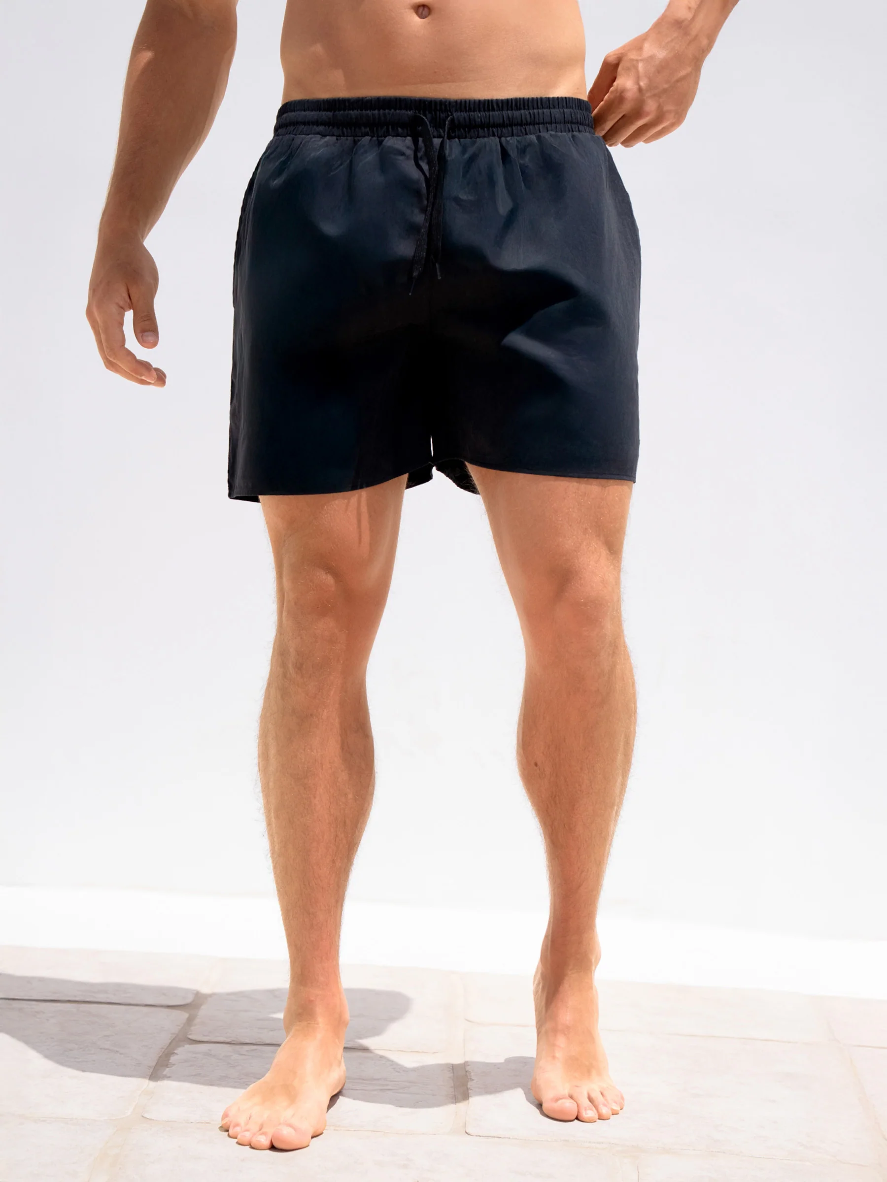 Anchor Swim Shorts - Black - Image 2