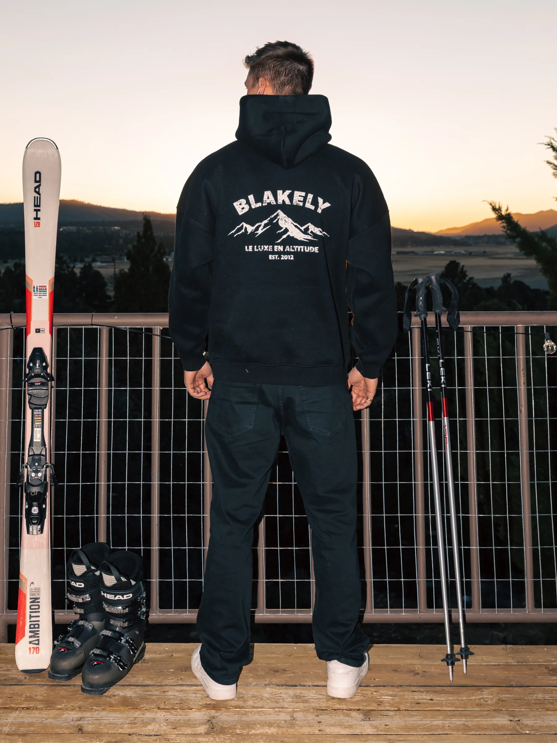 Arlow Altitude Relaxed Hoodie - Black - Image 5
