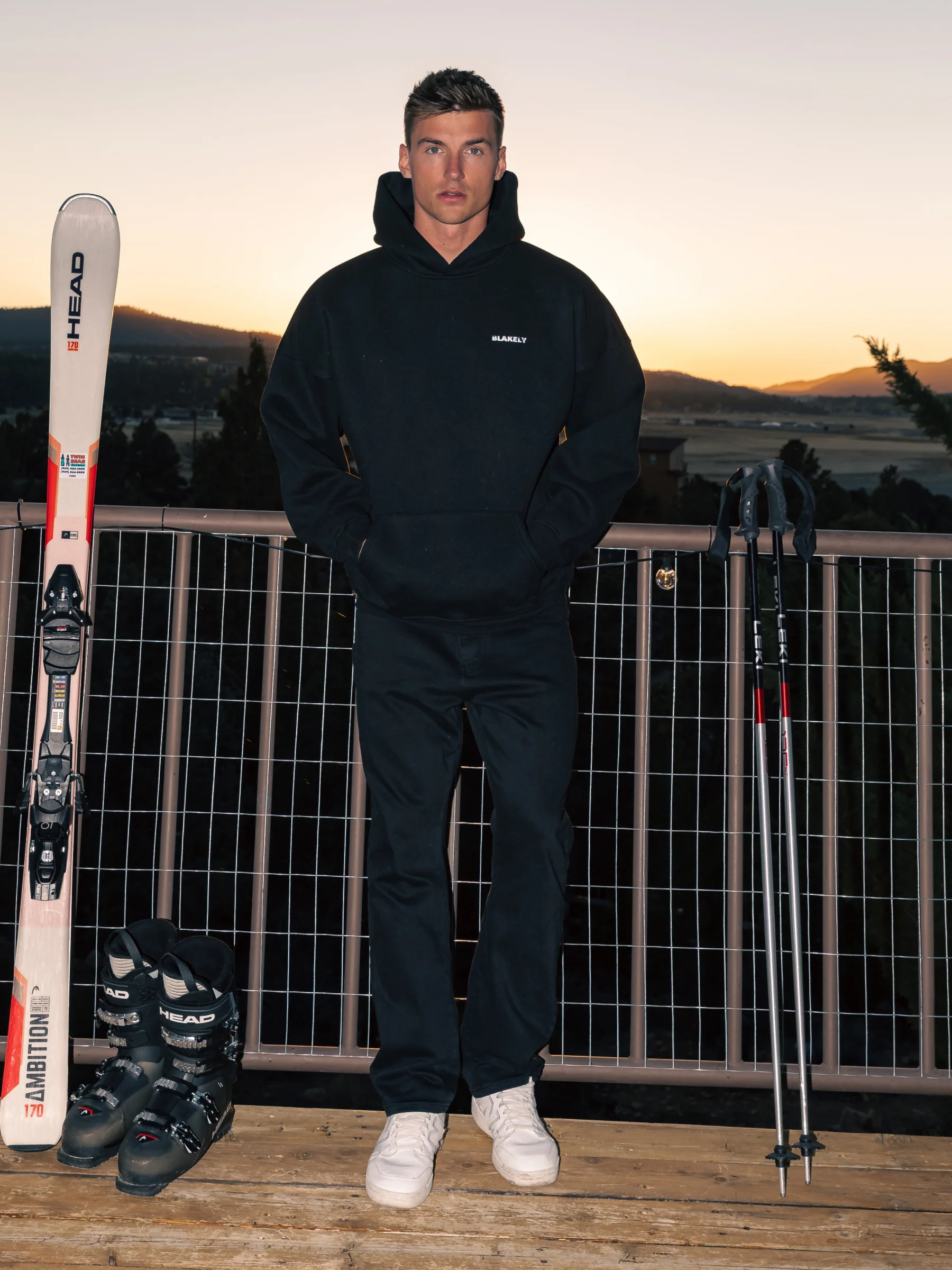 Arlow Altitude Relaxed Hoodie - Black - Image 6