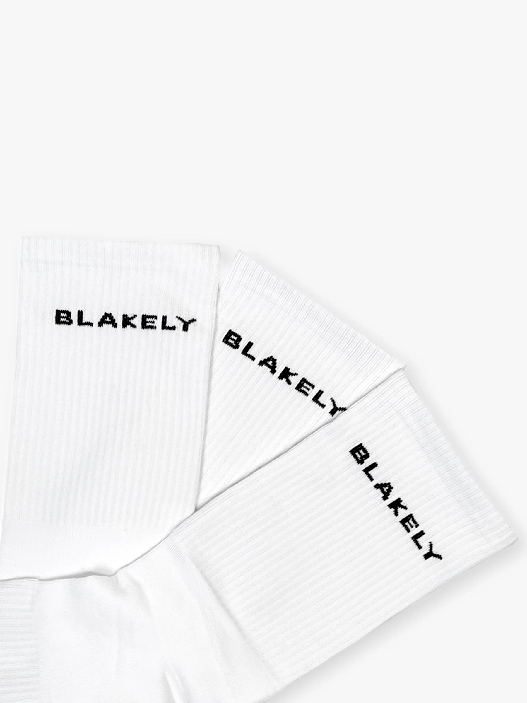 Blakely Socks 3 Pack - White - Image 2