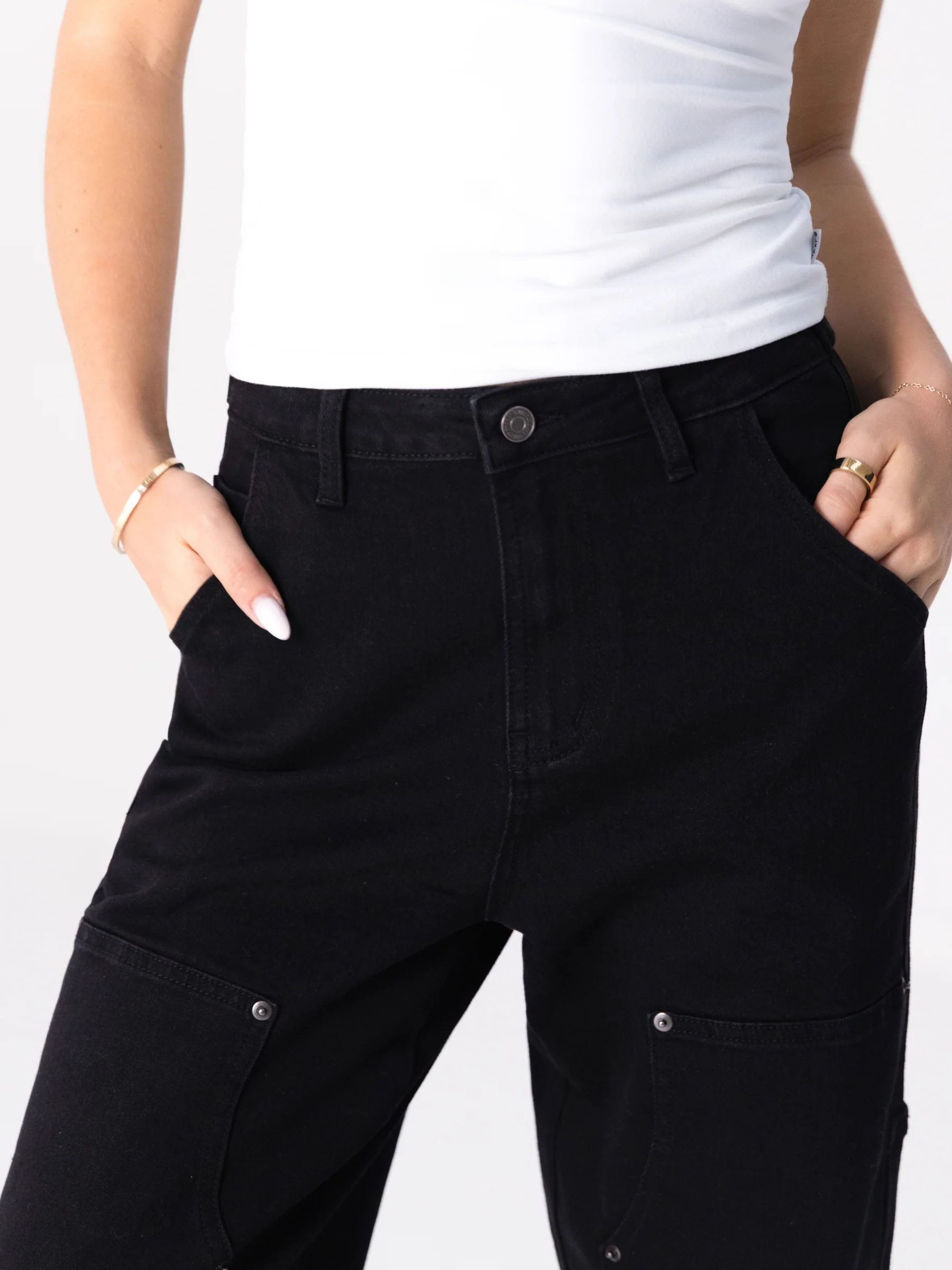 Blakely Carpenter Jeans - Black - Image 5