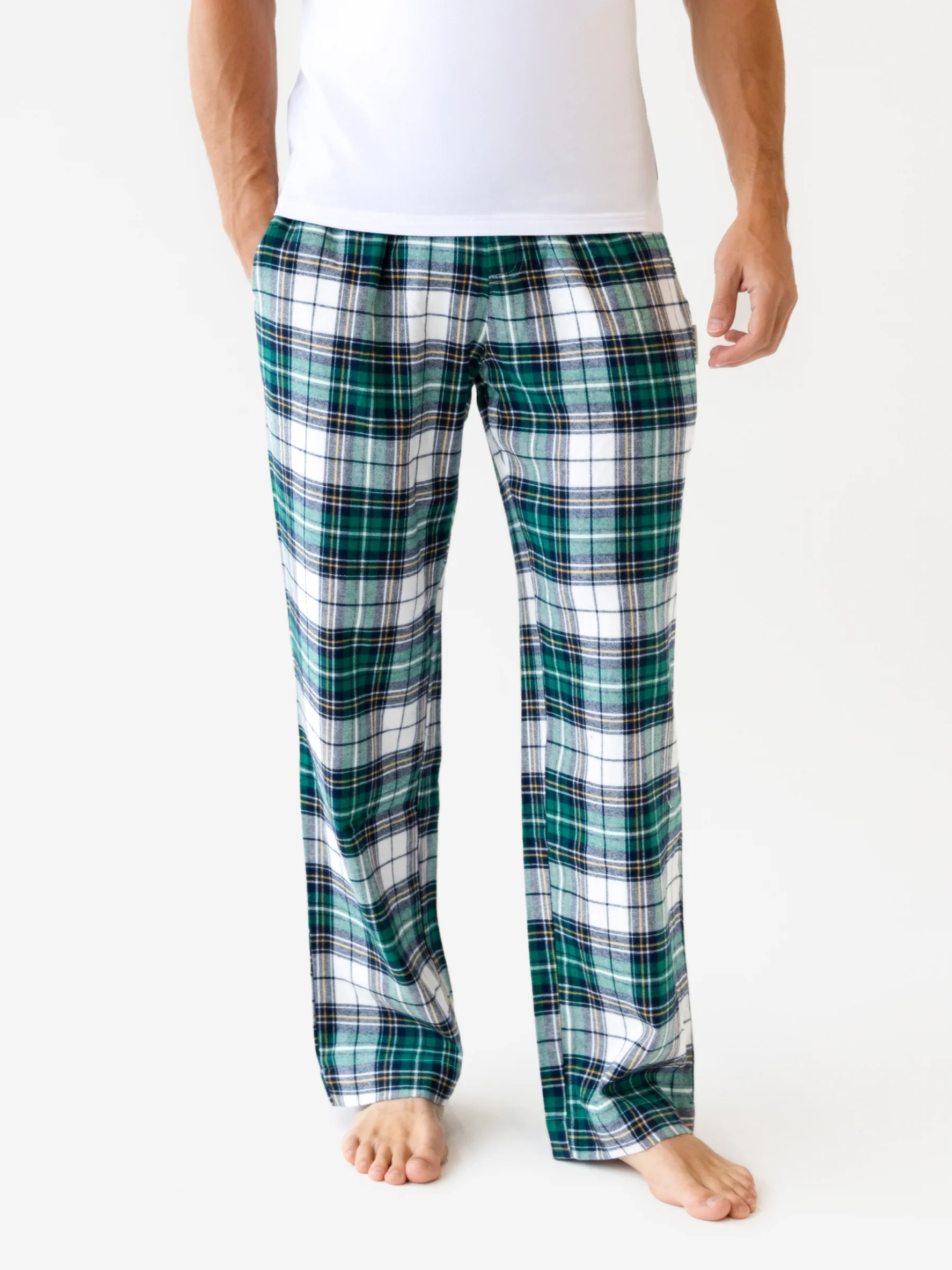 Chase Checked Trousers - Green Check - Image 6