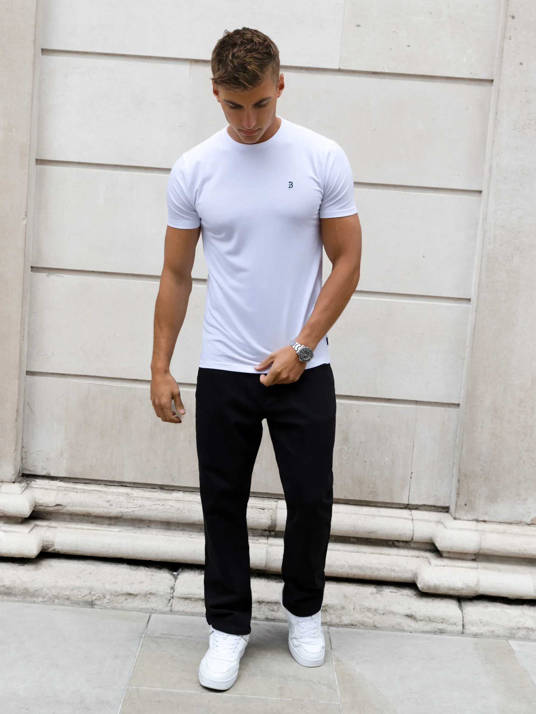 Conrad Anchor T-Shirt - Flat White - Image 3