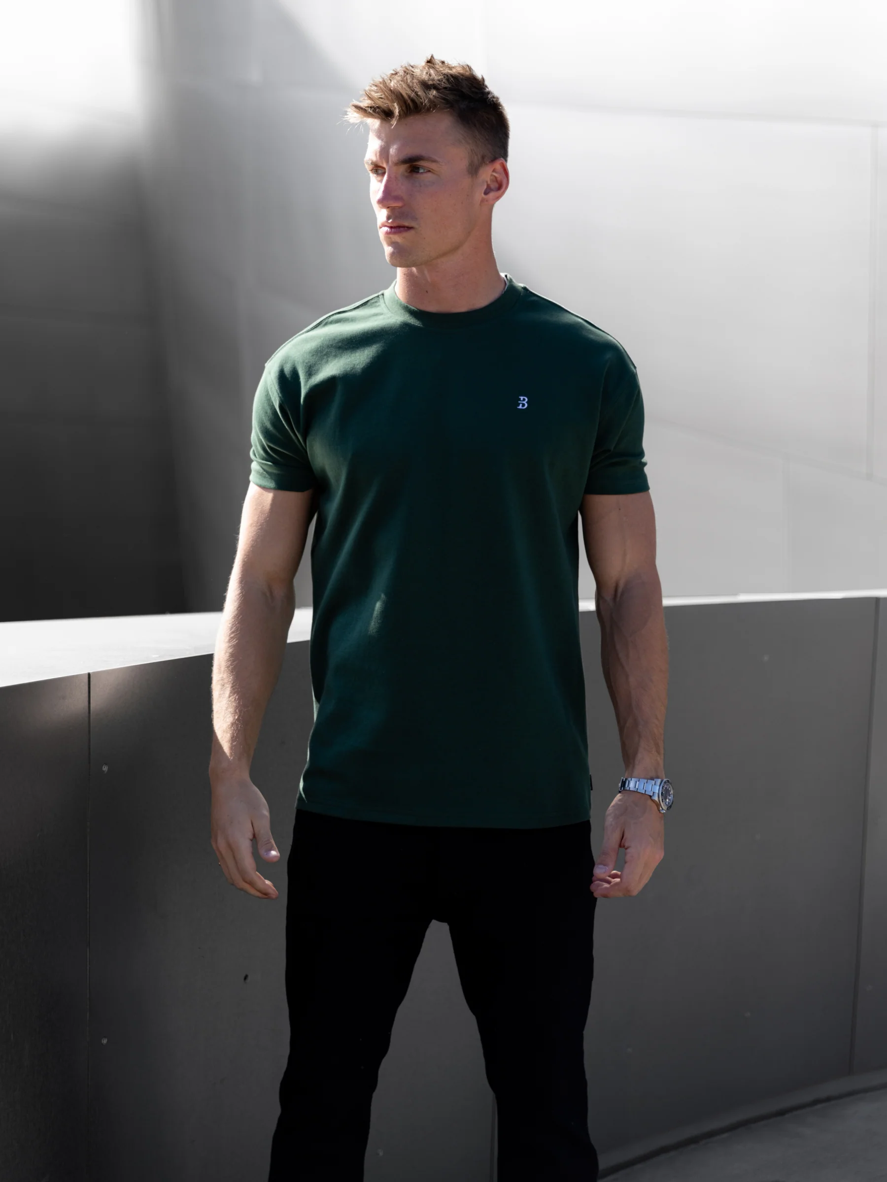 Conrad Relaxed Anchor T-Shirt - Dark Green - Image 2