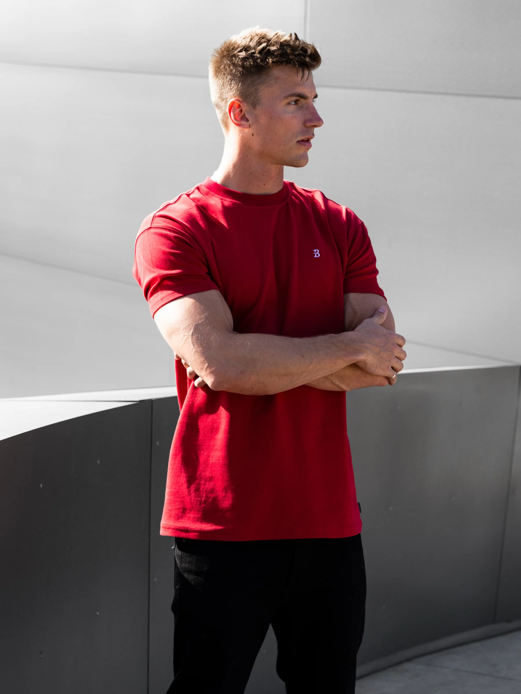 Conrad Relaxed Anchor T-Shirt - Red - Image 2