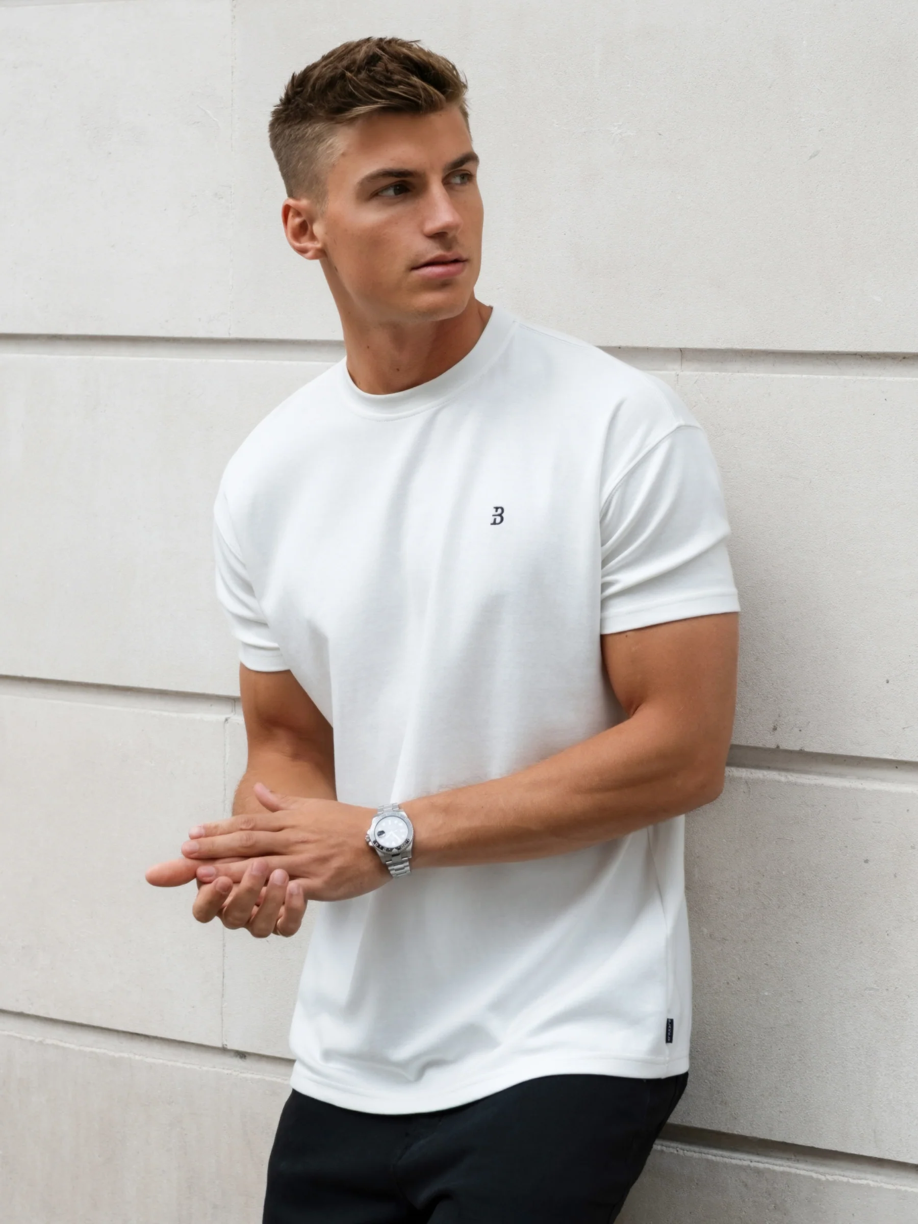 Conrad Relaxed Anchor T-Shirt - White