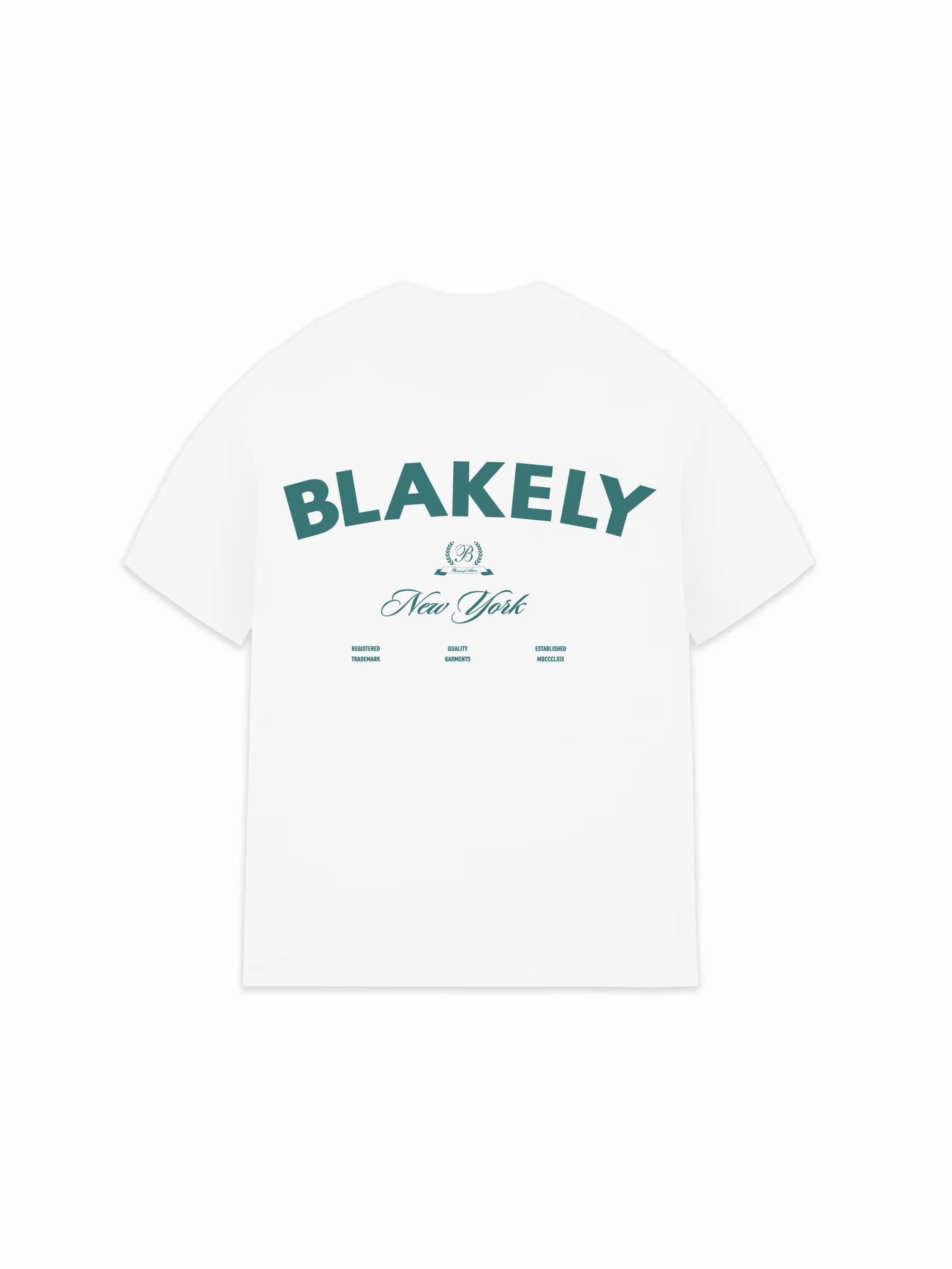 Crest Relaxed T-Shirt - White & Pine Green - Image 3