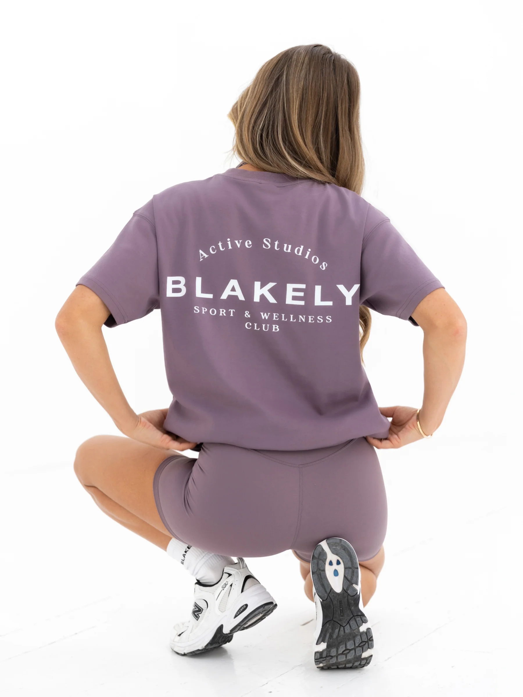 Curved Active Studios Oversized T-Shirt - Grape - Image 5