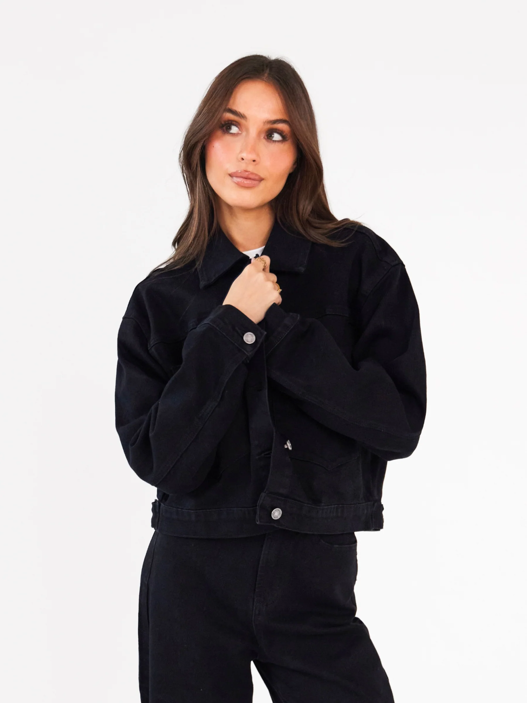 Blakely Denim Jacket - Black - Image 2