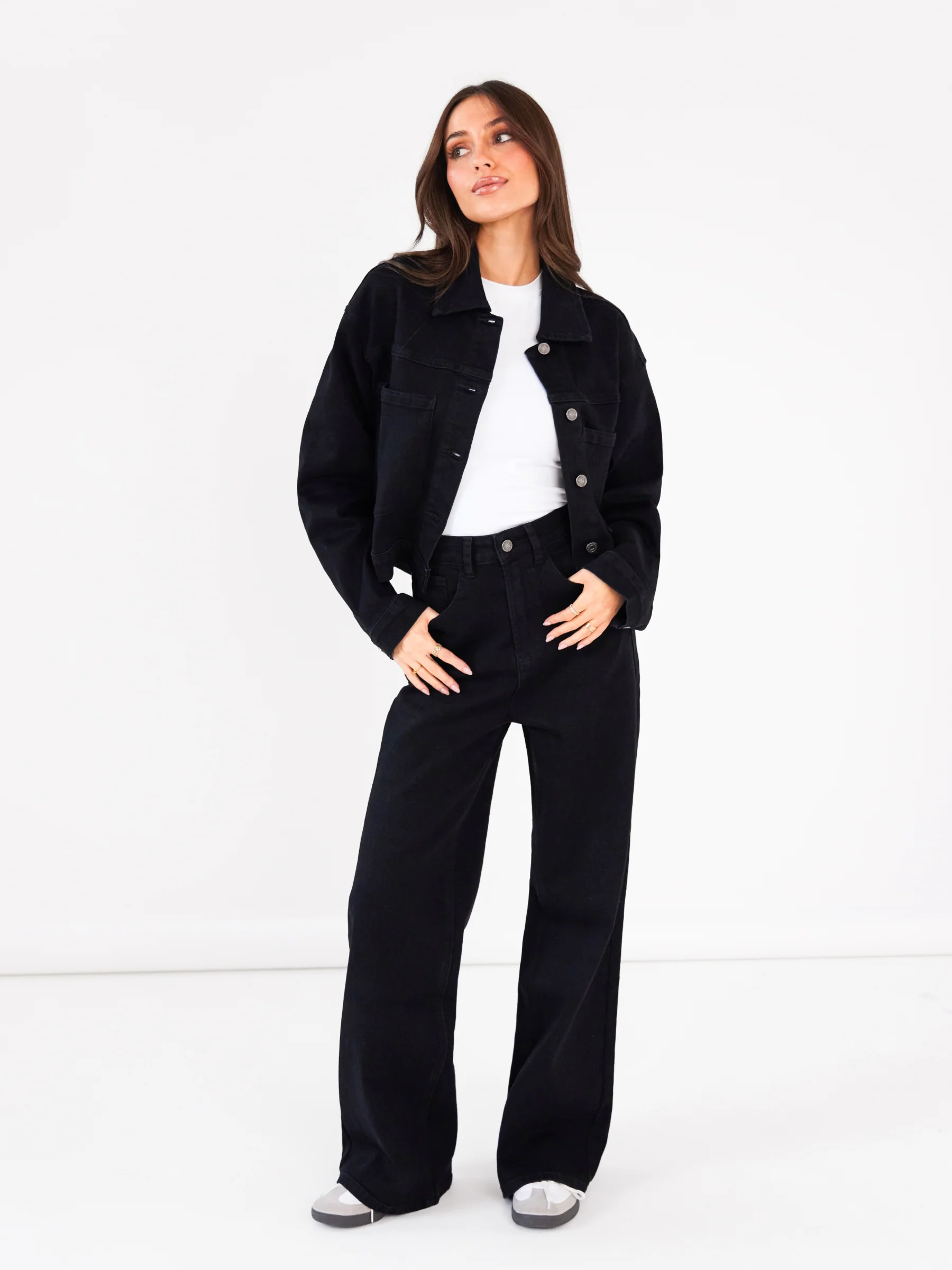 Blakely Denim Jacket - Black - Image 3