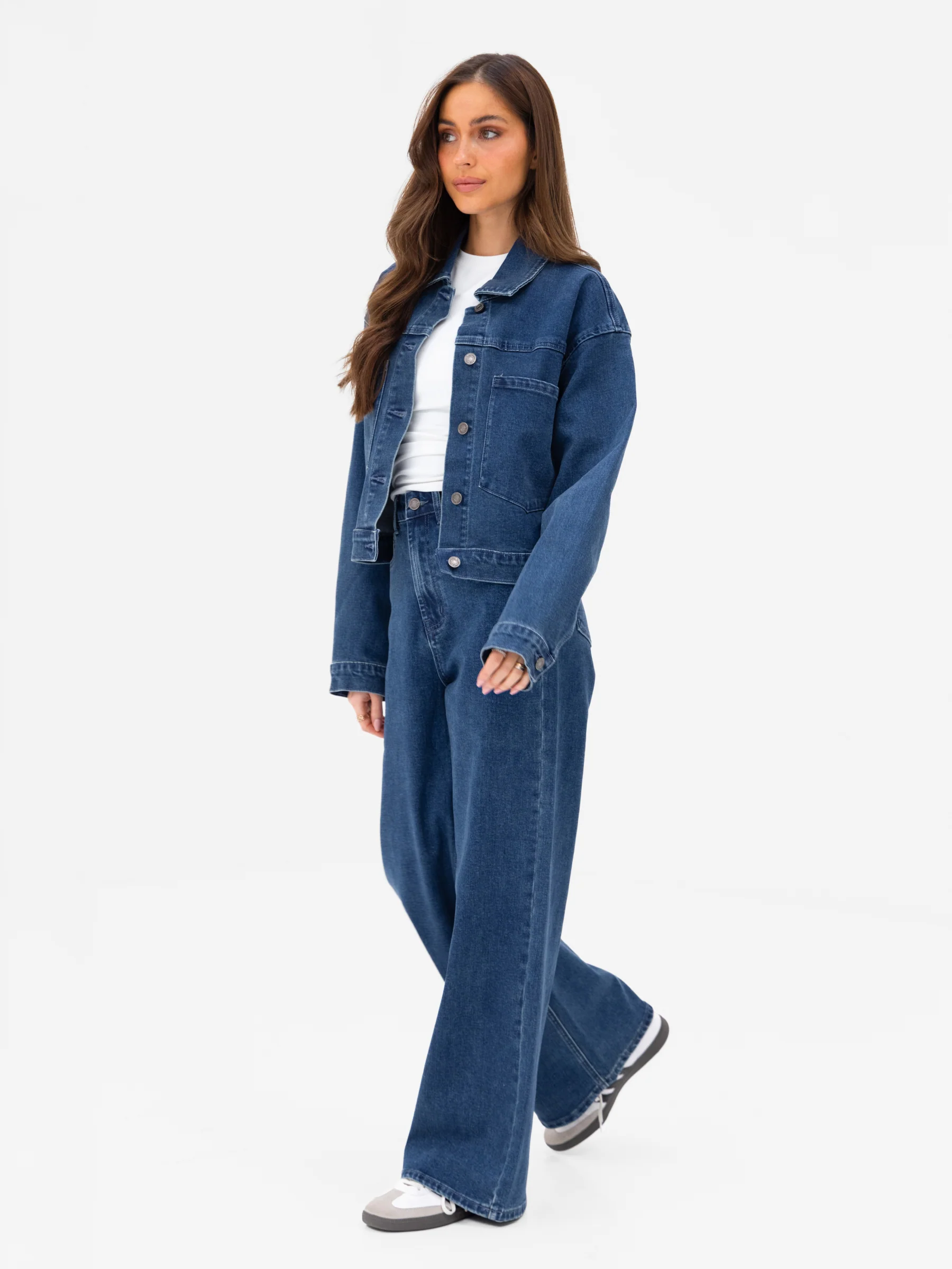 Blakely Denim Jacket - Dark Blue Wash - Image 3