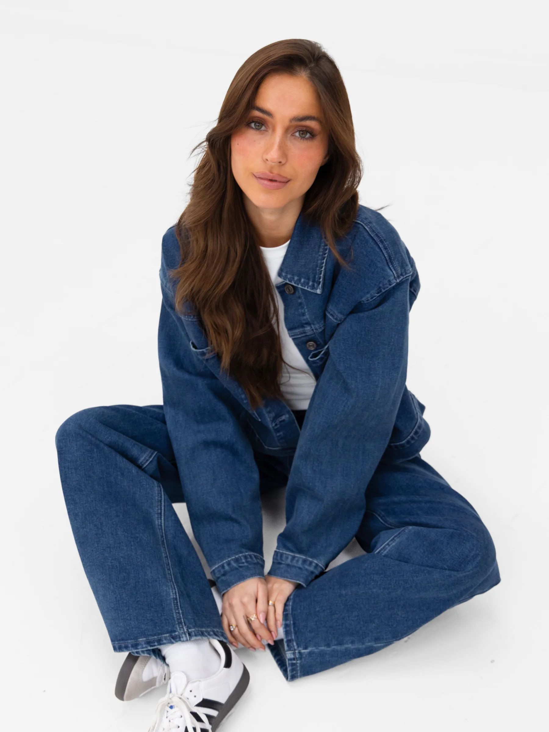 Blakely Denim Jacket - Dark Blue Wash - Image 6