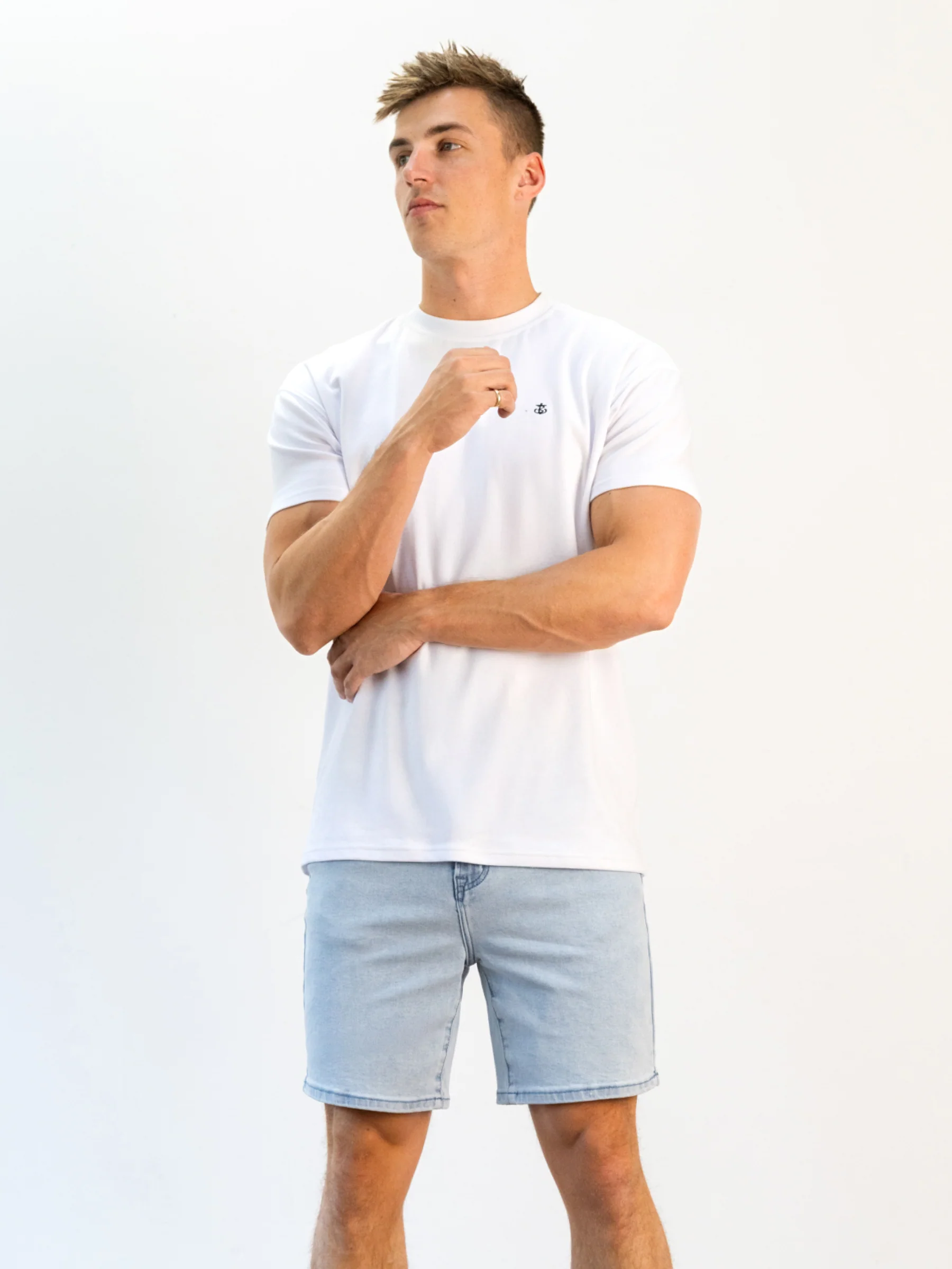 Blakely Denim Shorts - Blue - Image 3