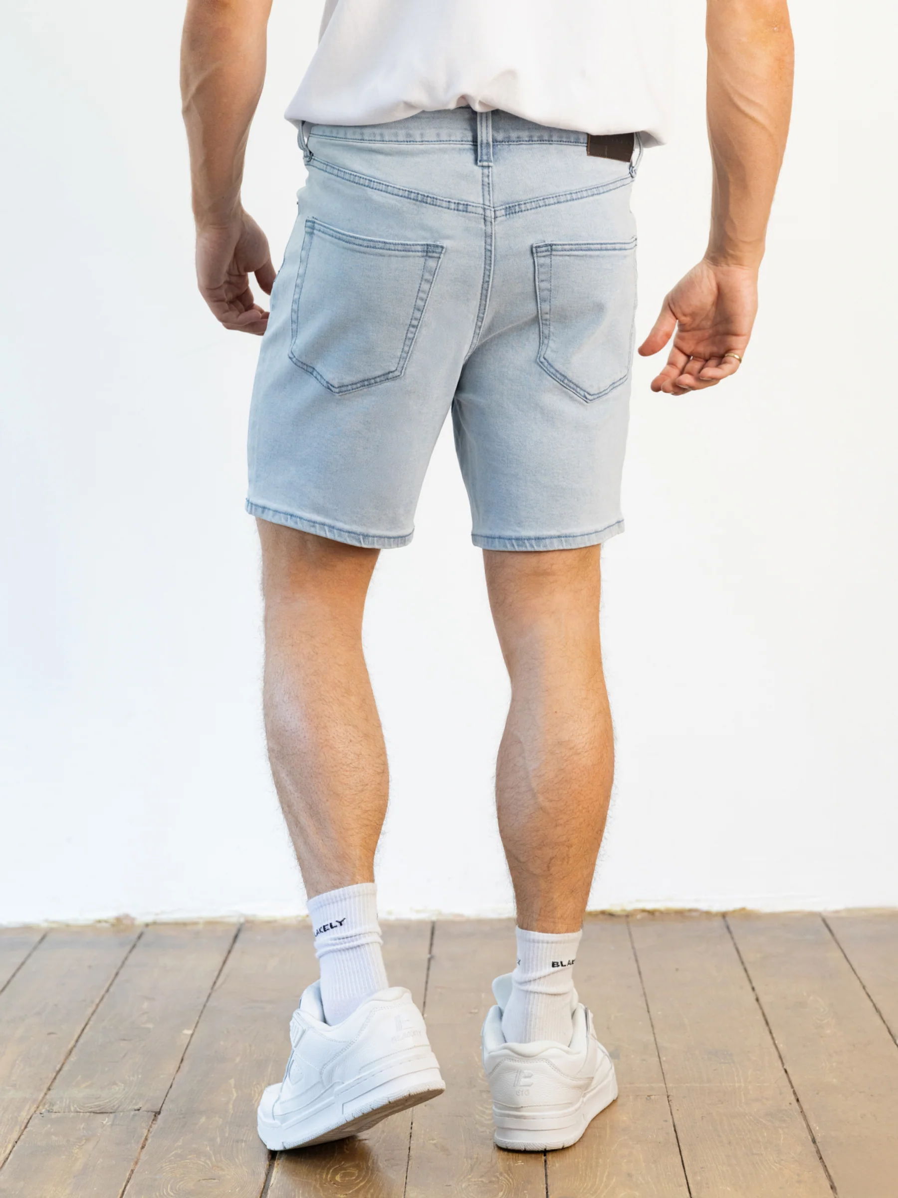 Blakely Denim Shorts - Blue - Image 4