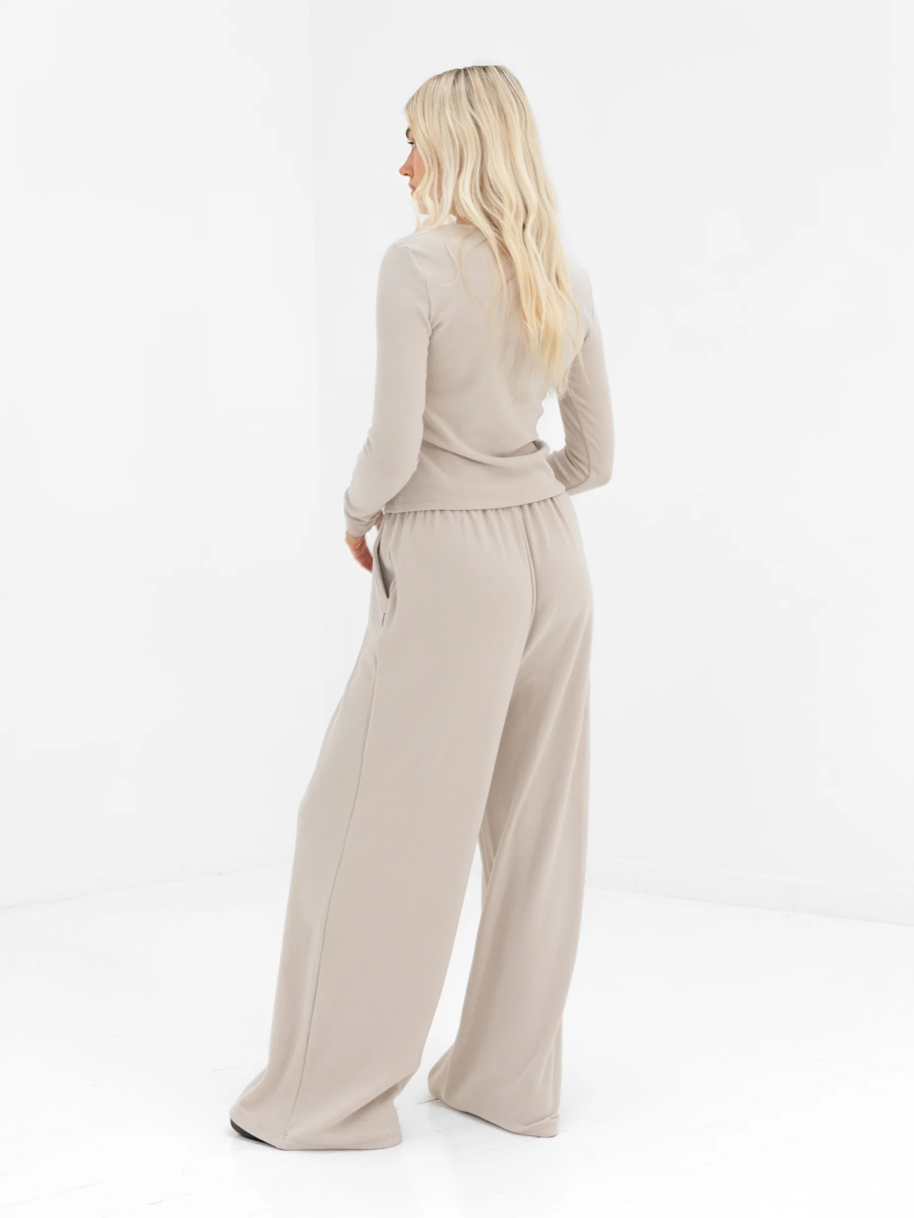 Ebony Button Up Cardigan - Light Stone - Image 4