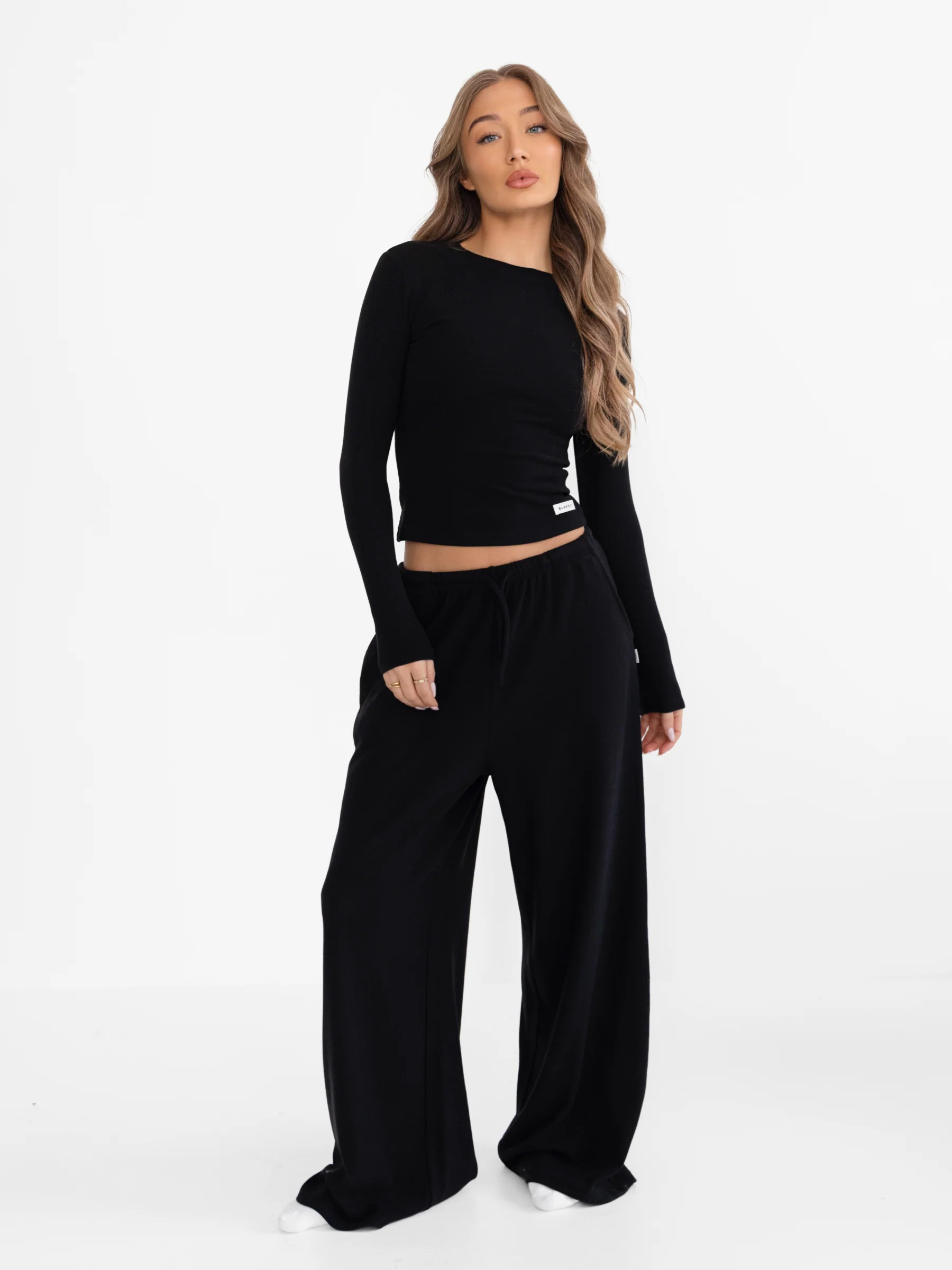 Ebony Long Sleeve Top - Black - Image 6