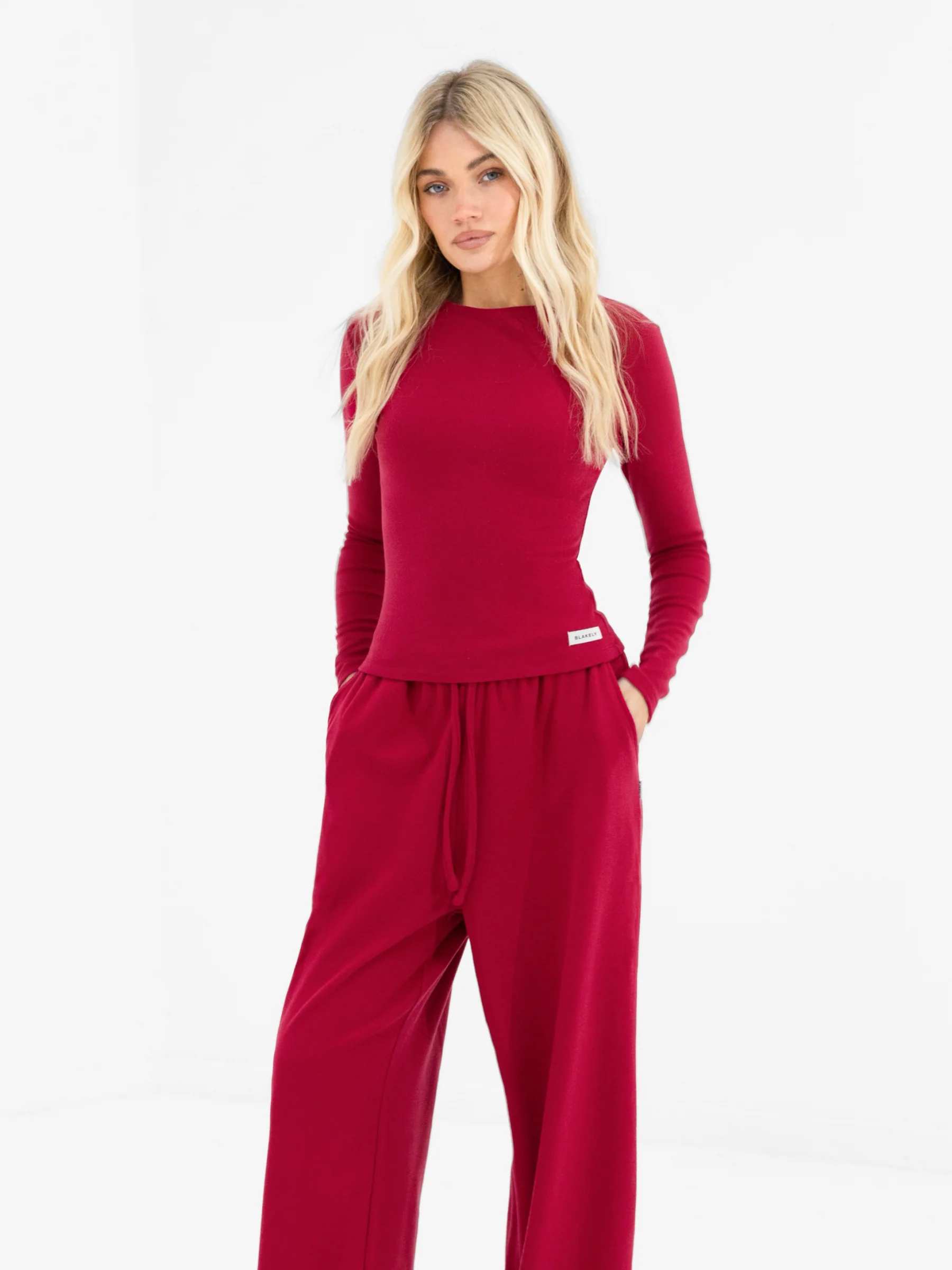 Ebony Long Sleeve Top - Deep Raspberry - Image 5
