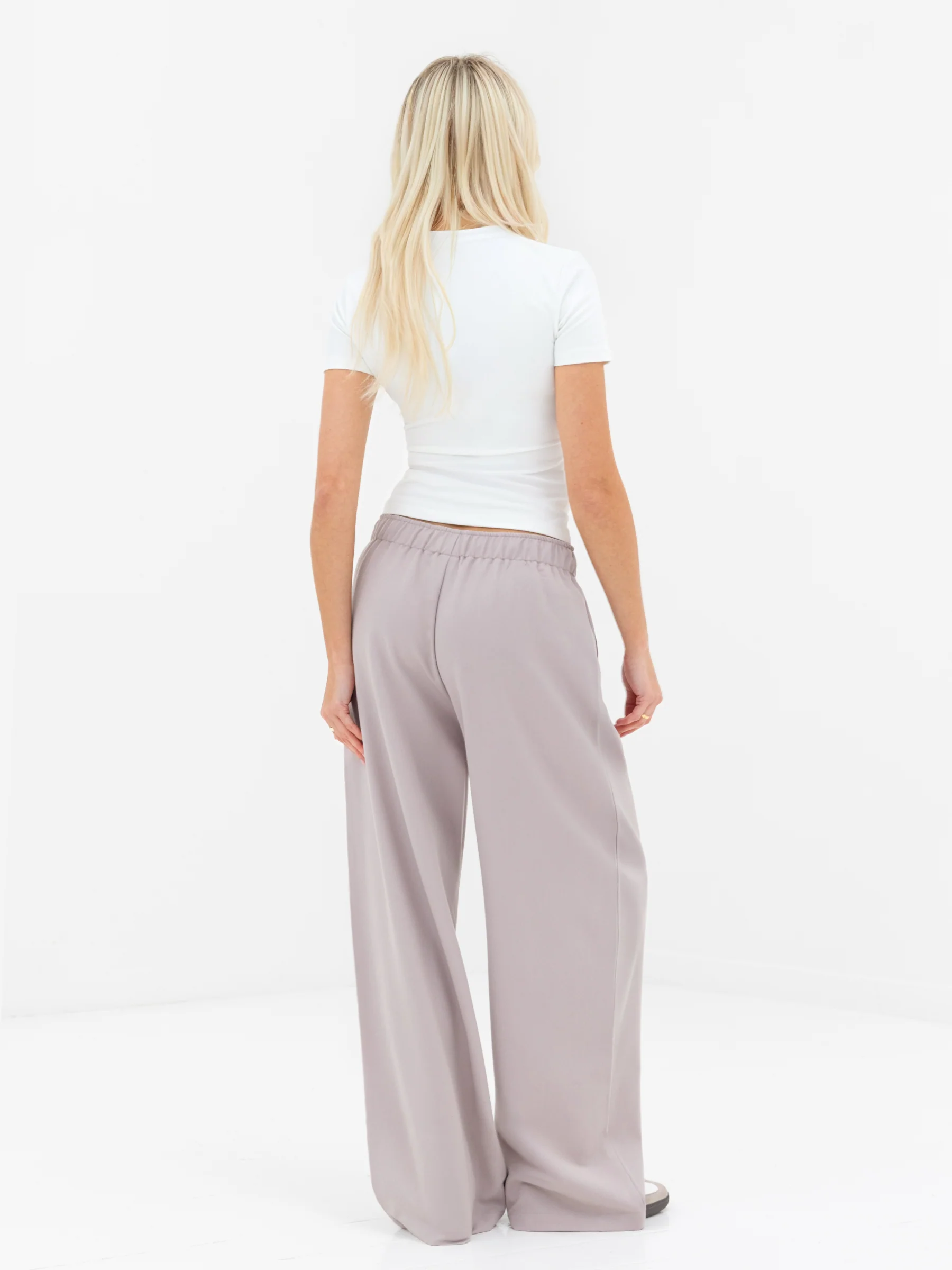 Eden Elasticated Trousers - Pebble - Image 4
