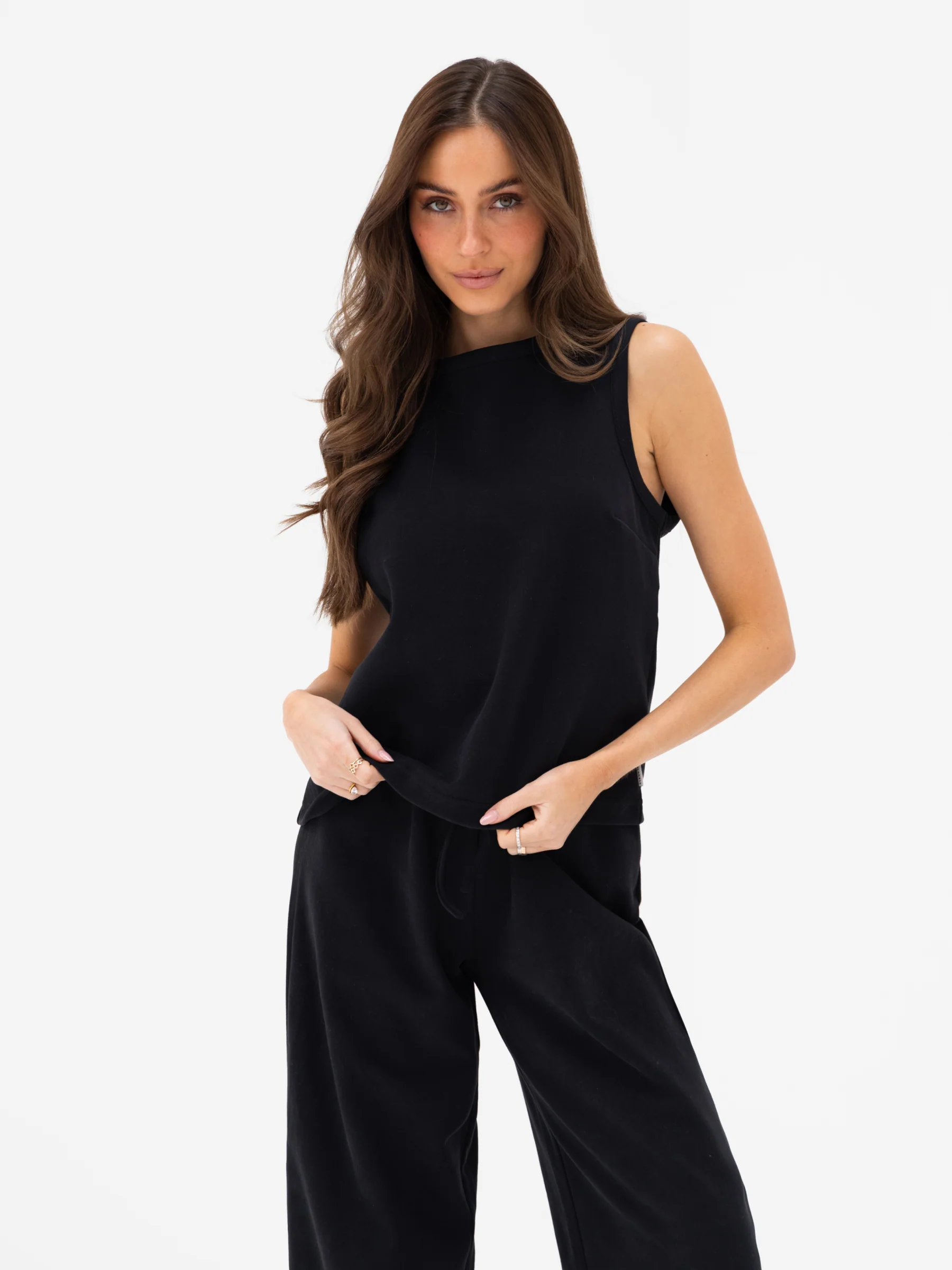 Emmy Button Up Vest - Black - Image 5