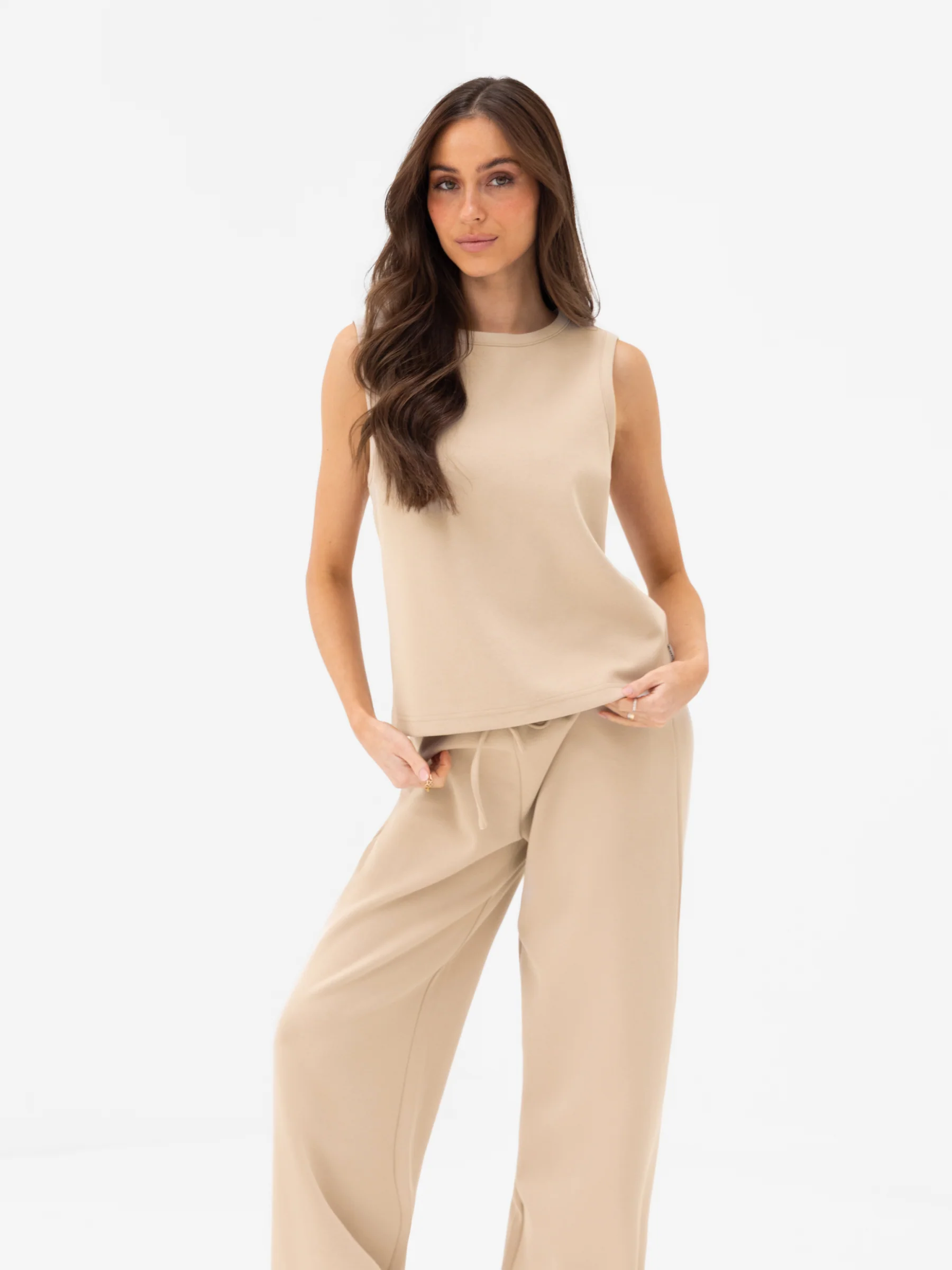 Emmy Button Up Vest - Light Tan - Image 5