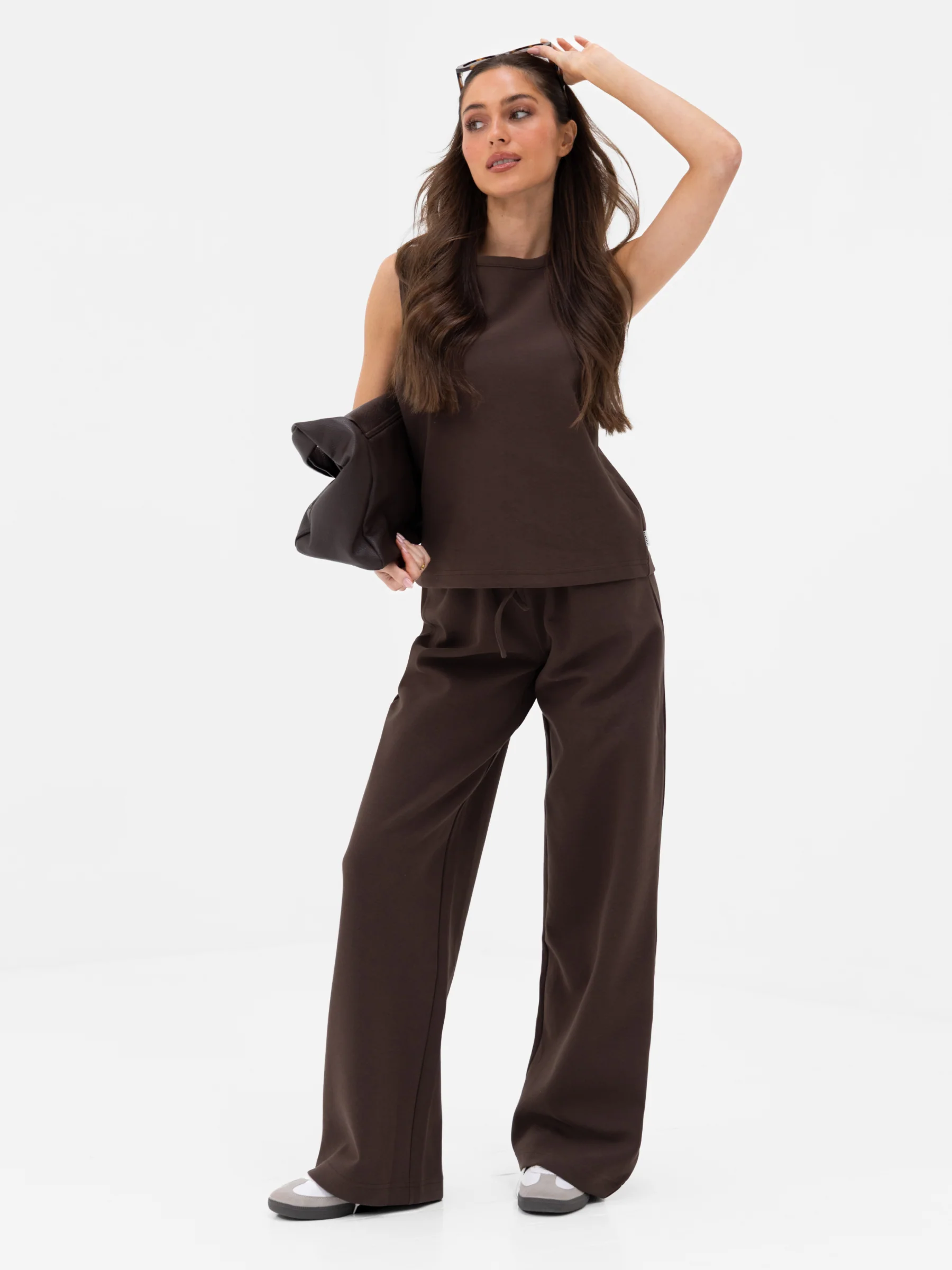 Emmy Button Up Vest - Mocha Brown - Image 3