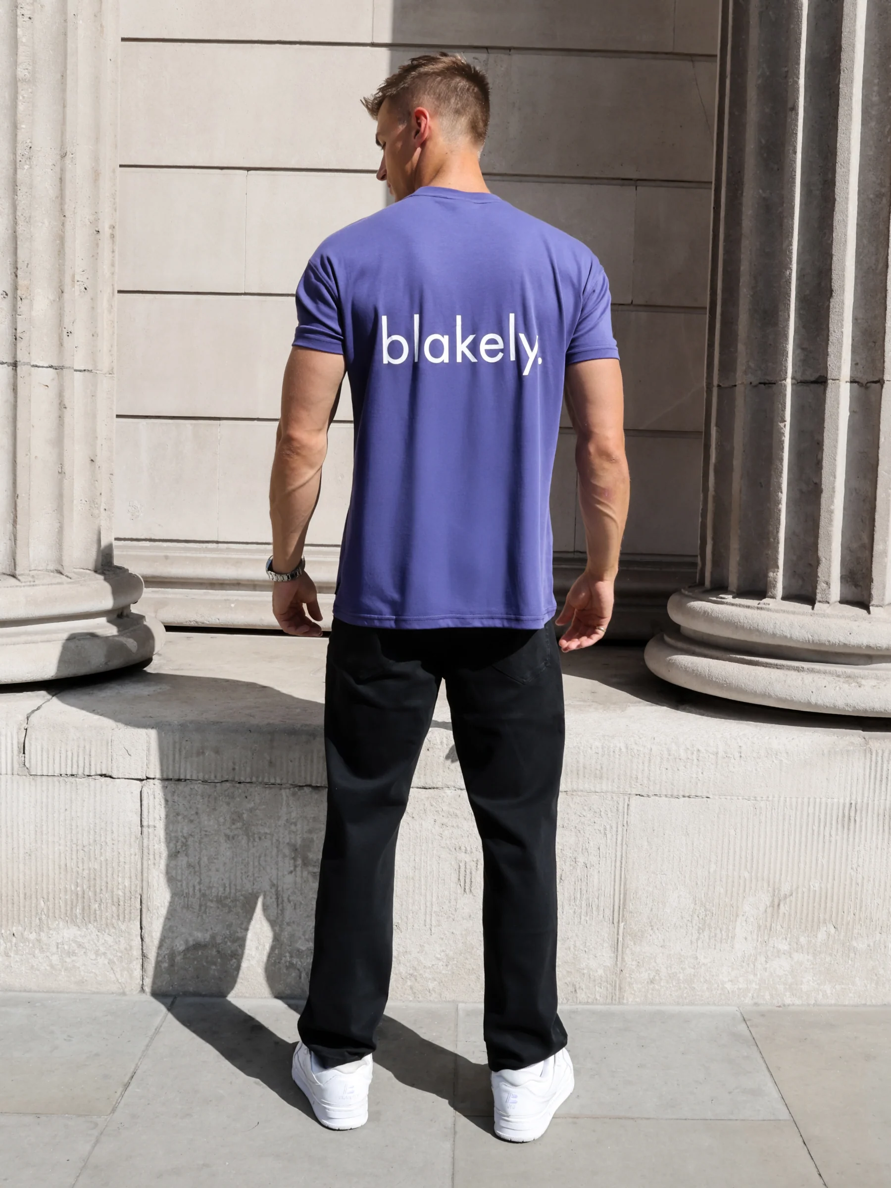 Enzo Relaxed T-Shirt - Bold Purple - Image 3