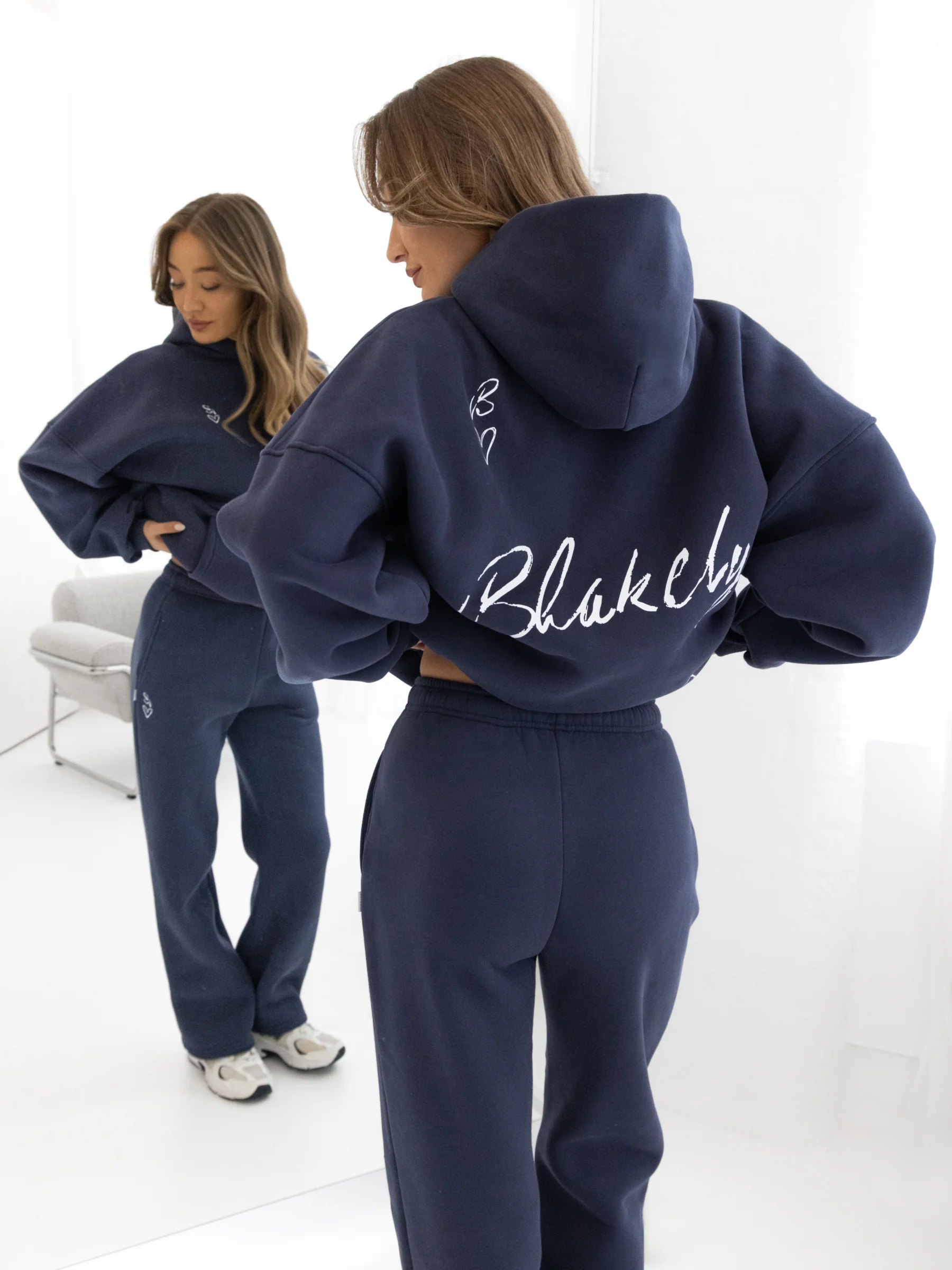 Esme Oversized Hoodie - True Navy - Image 3