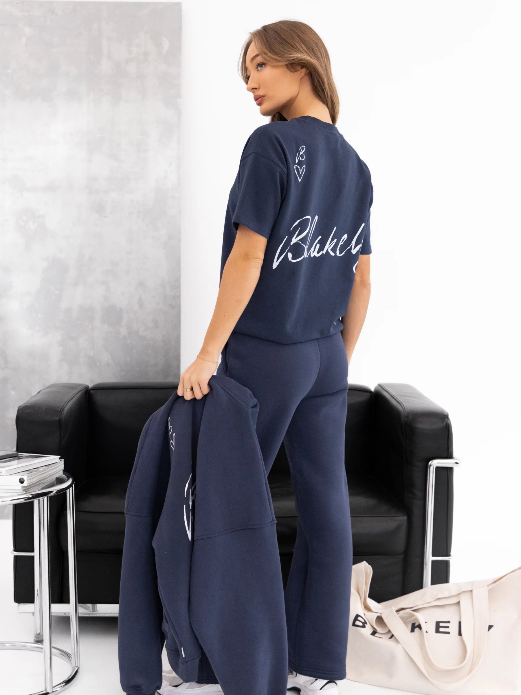 Esme Oversized T-Shirt - True Navy - Image 3
