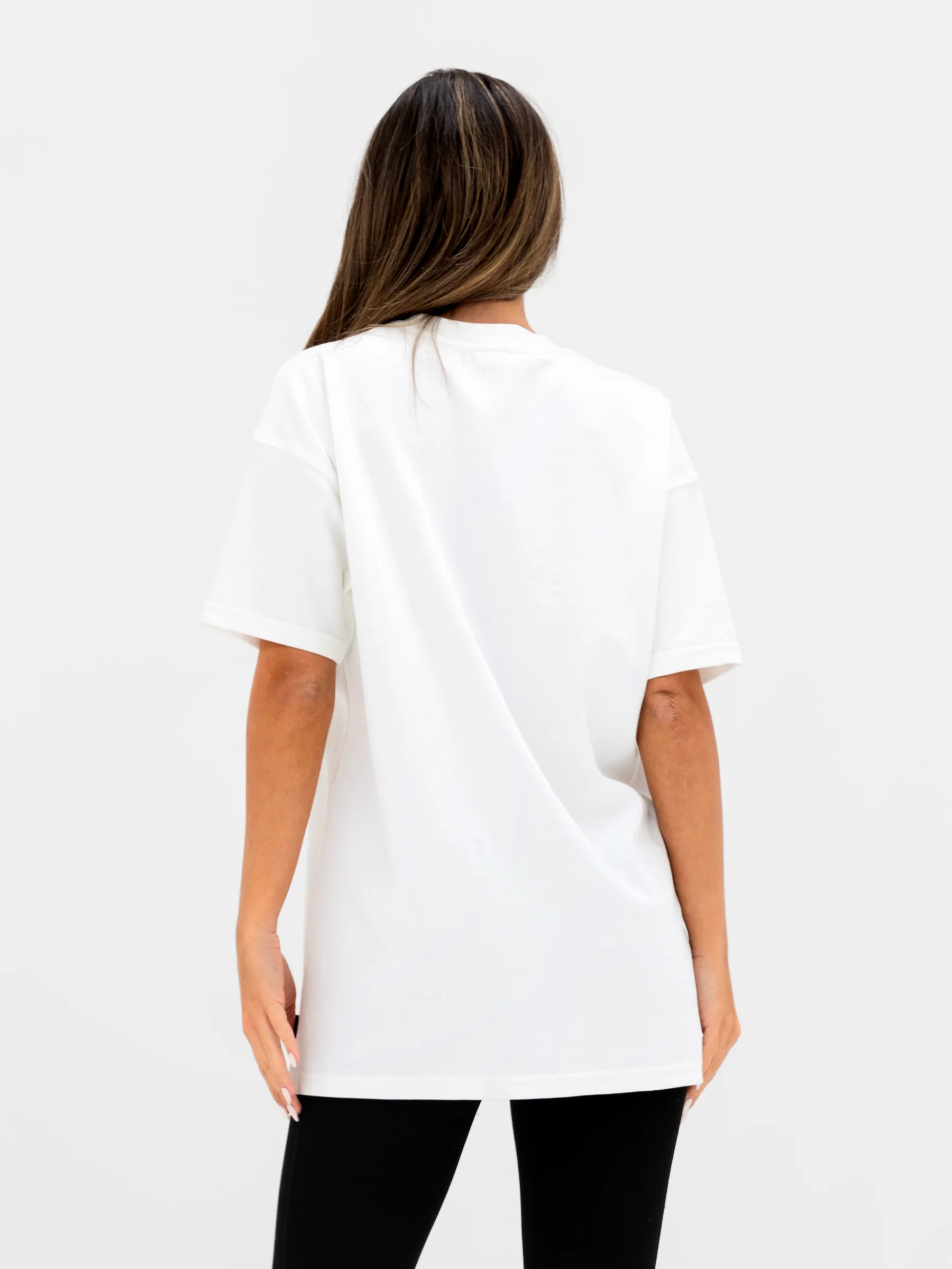 Georgia Oversized Script T-Shirt - Flat White - Image 4