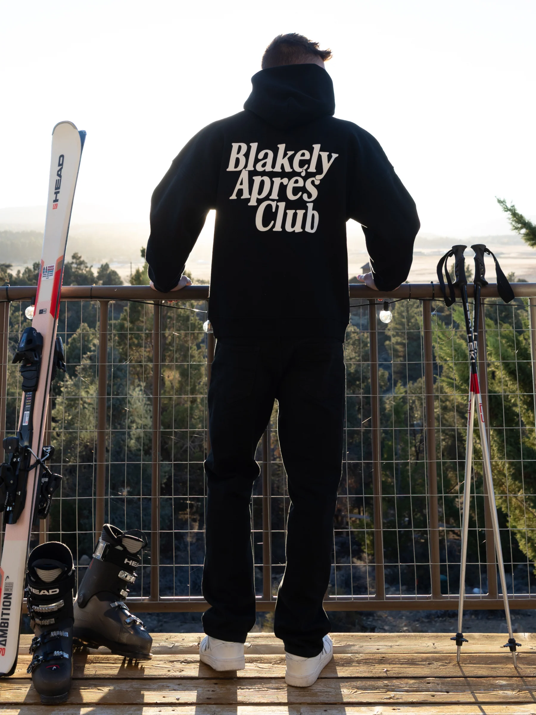 Halden Relaxed Hoodie - Black - Image 5
