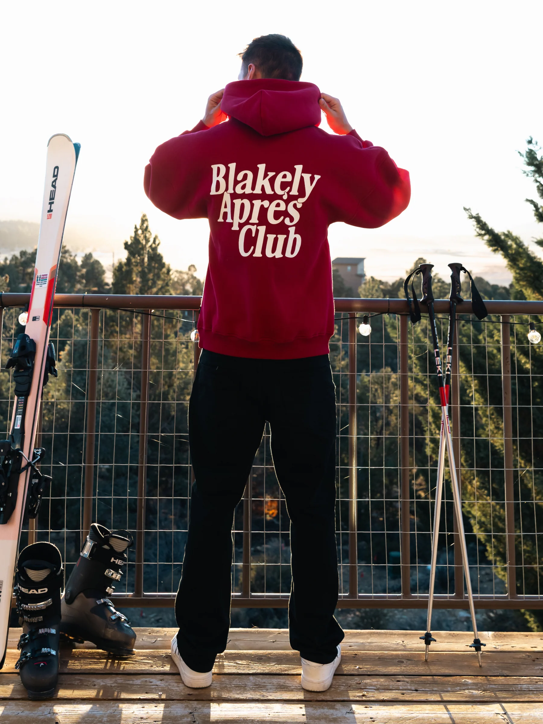 Halden Relaxed Hoodie - Red - Image 6