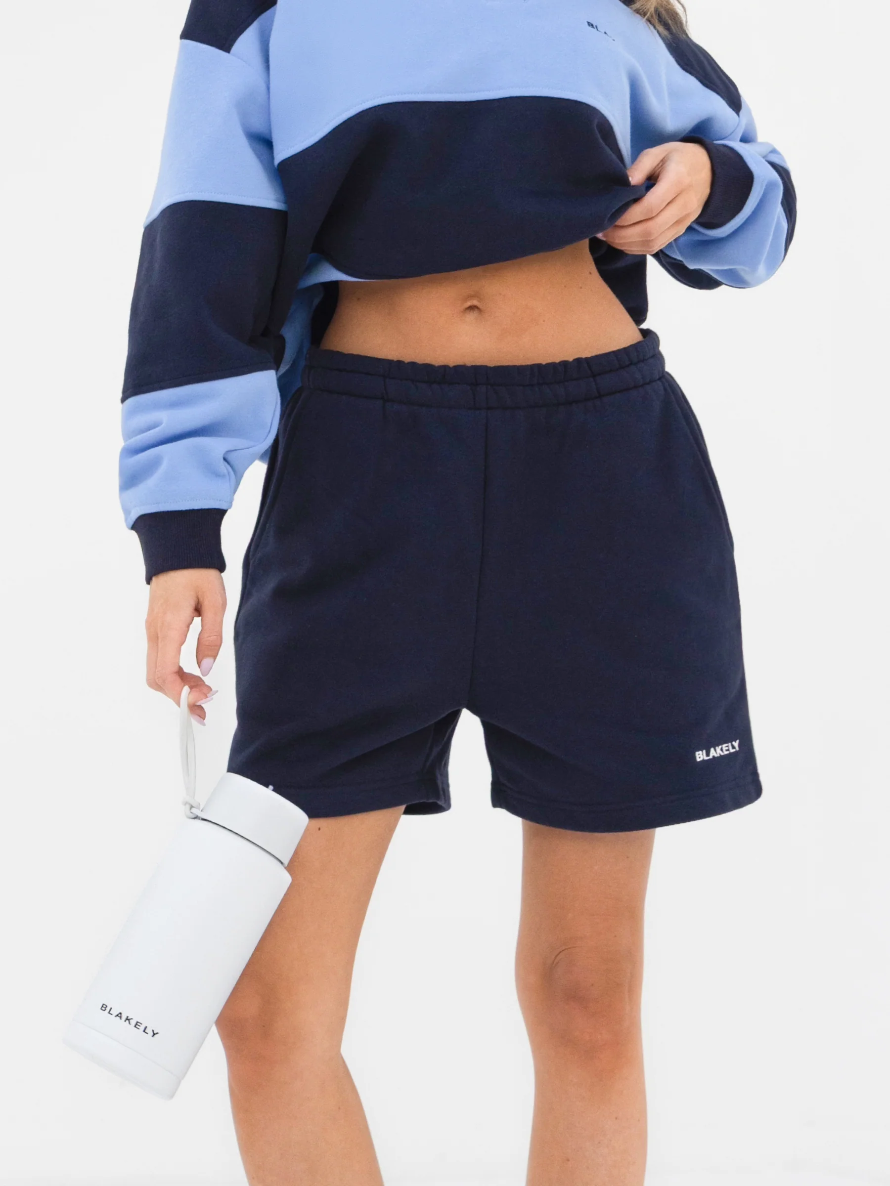 Harper Jogger Shorts - Navy - Image 2
