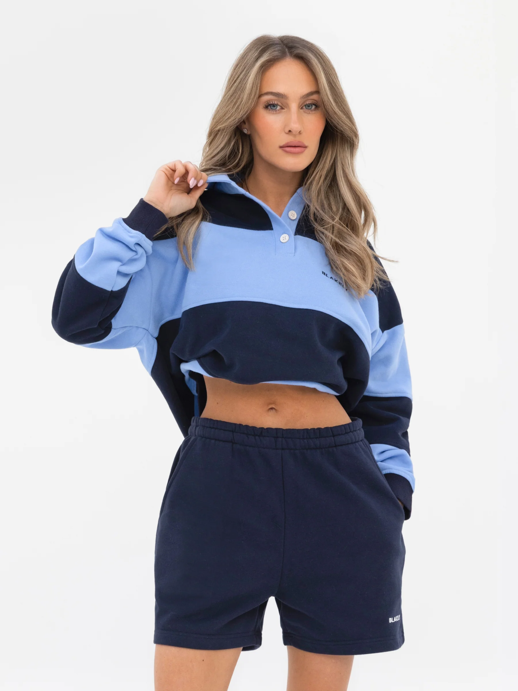 Harper Jogger Shorts - Navy - Image 6