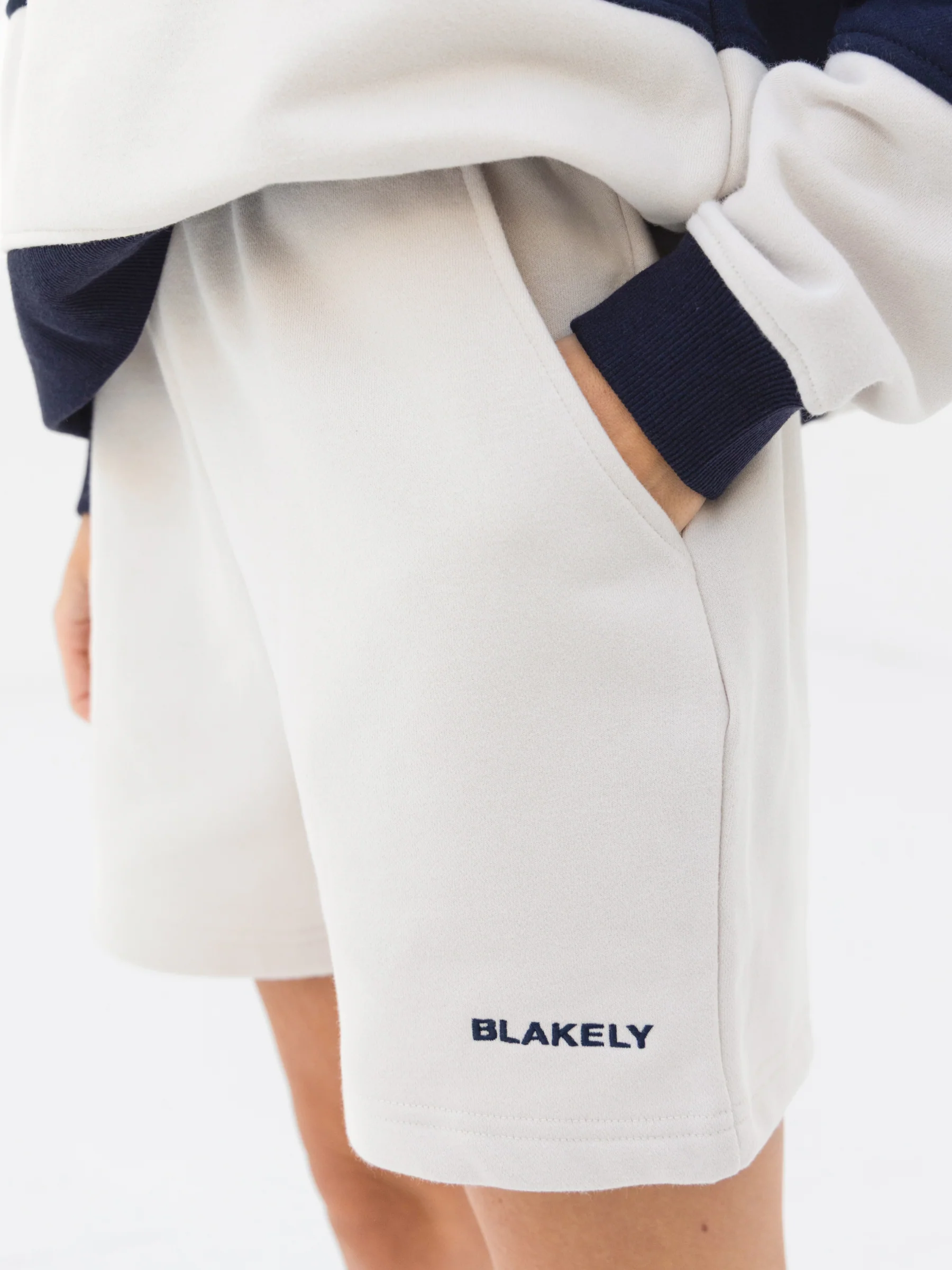Harper Jogger Shorts - Off White - Image 5