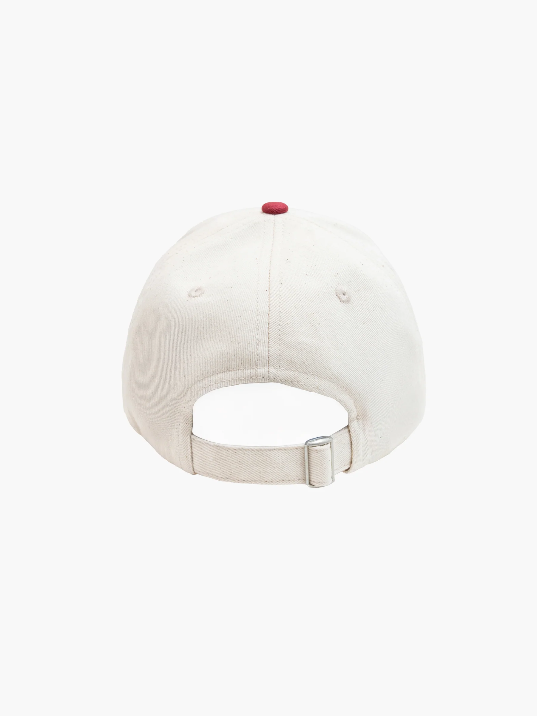 Initial Trucker Cap - Natural & Red - Image 3