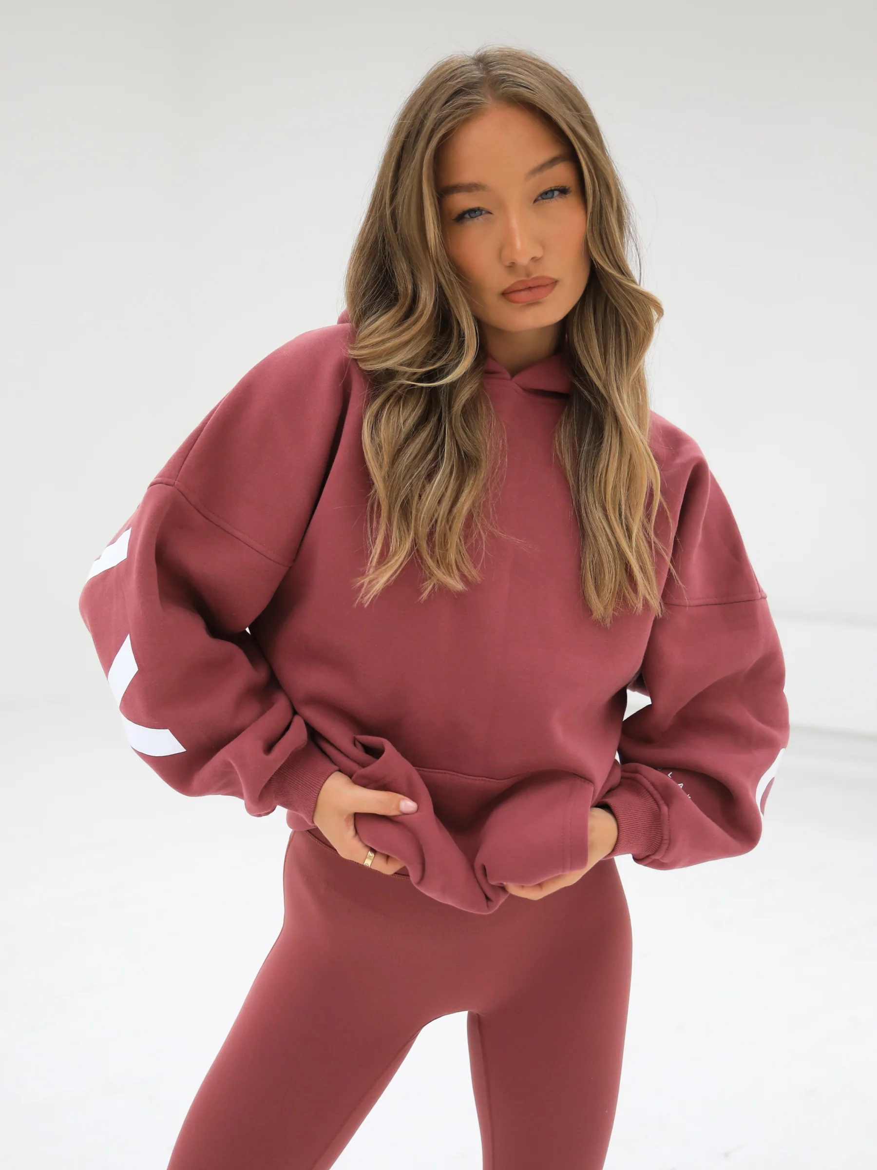 Isabel Oversized Hoodie - Berry - Image 4