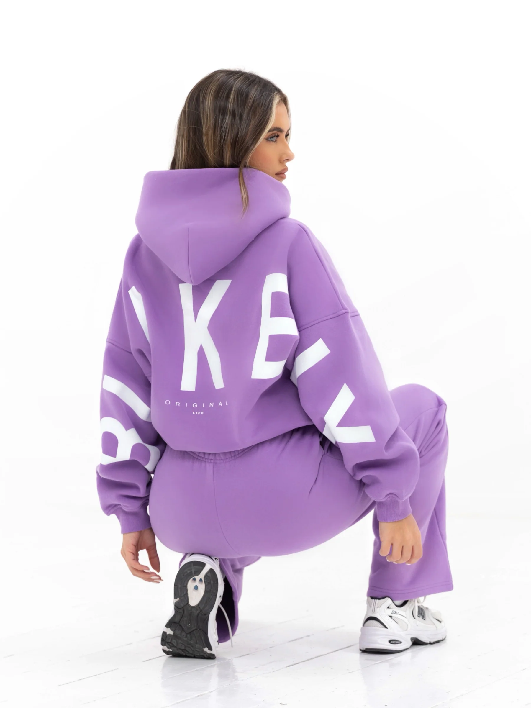 Isabel Oversized Hoodie - Bright Purple - Image 6
