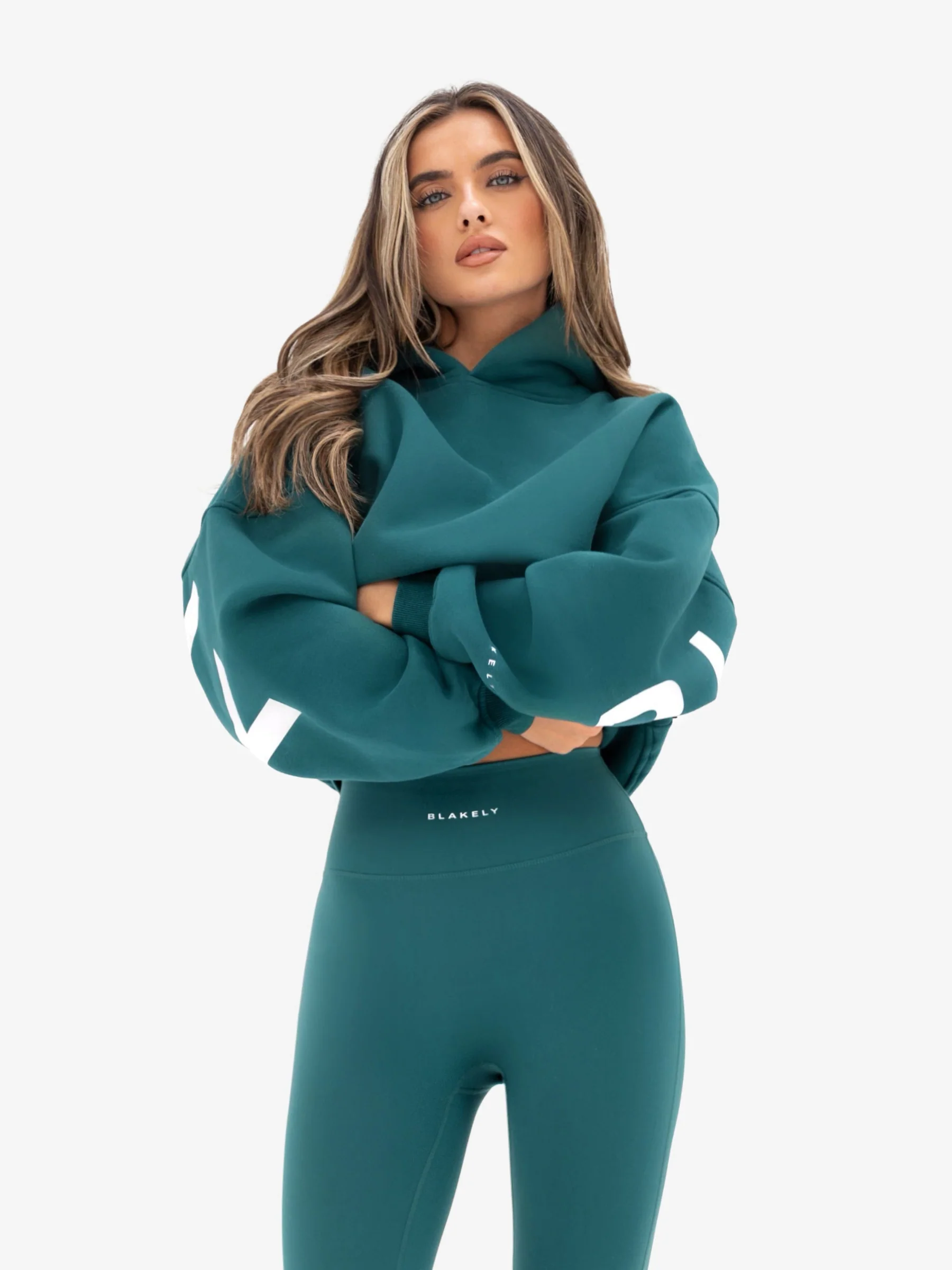 Isabel Oversized Hoodie - Deep Green - Image 2