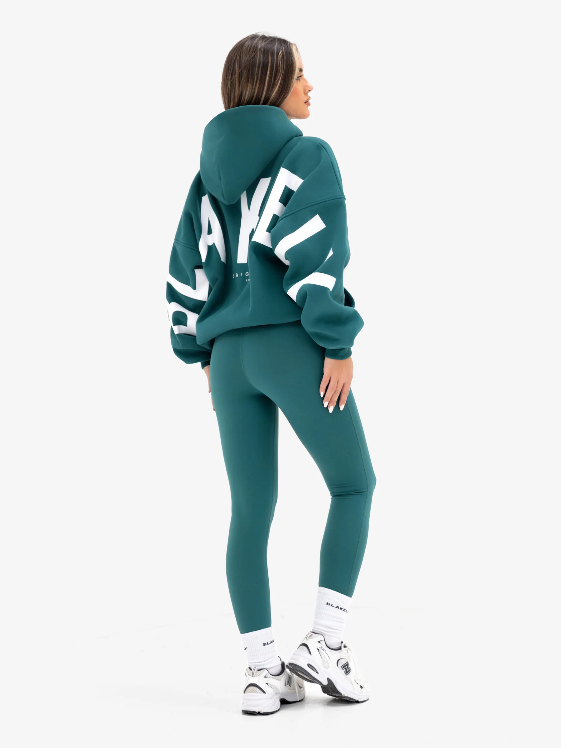 Isabel Oversized Hoodie - Deep Green - Image 3
