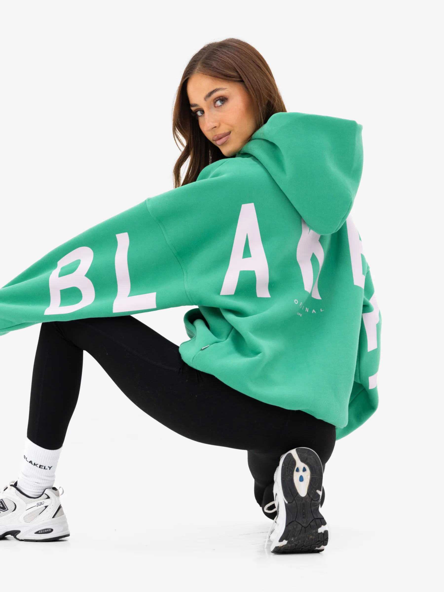 Isabel Oversized Hoodie - Jade Green - Image 5