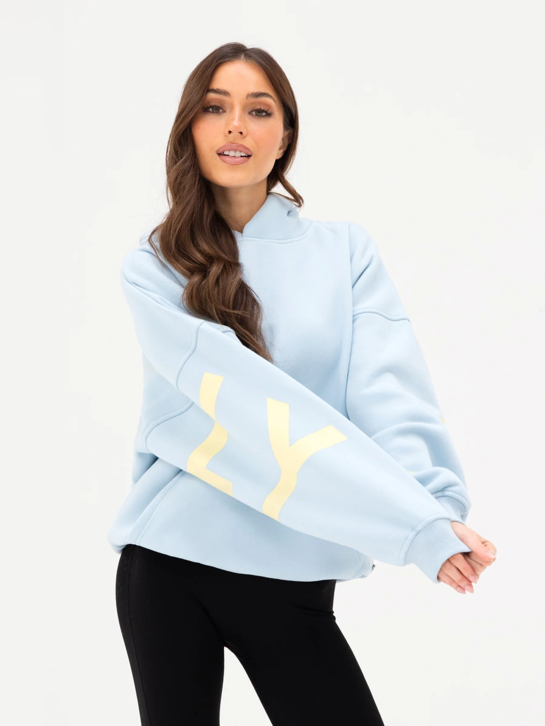 Isabel Oversized Hoodie - Pastel Blue - Image 6
